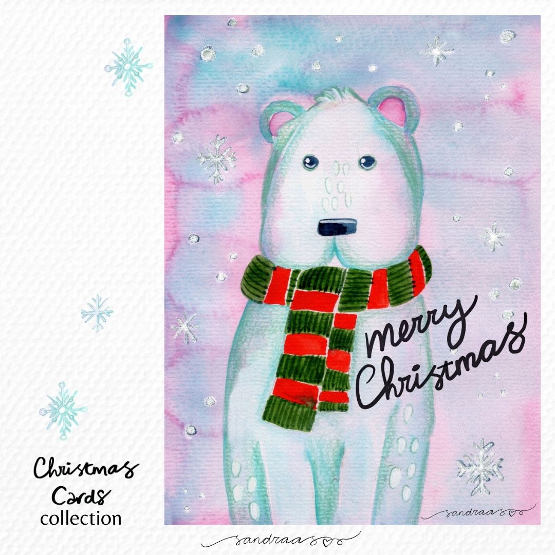 Christmas card - Polar Bear - SANDRAAS
