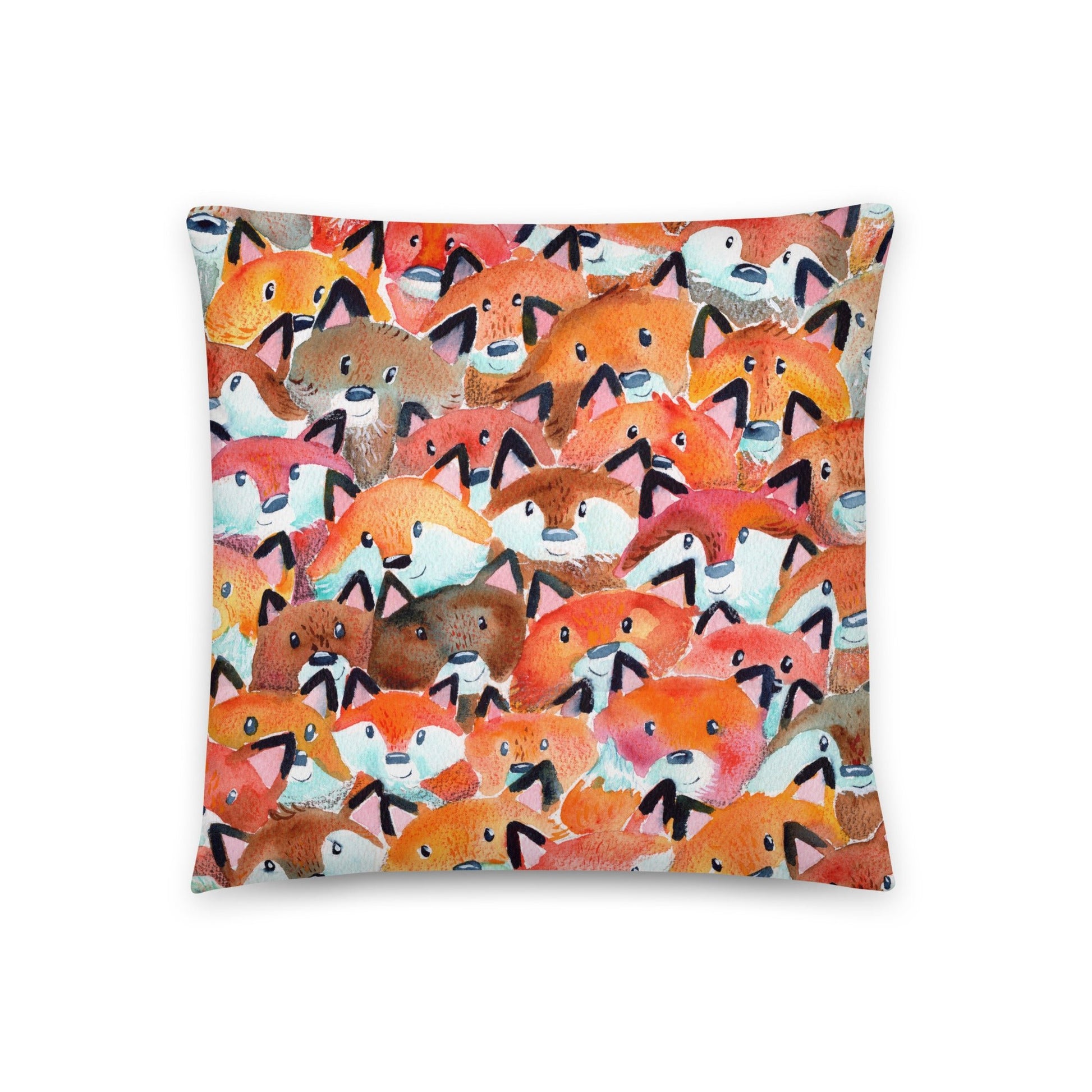 Cozy & Playful – Whimsical Foxes Accent Pillow 🦊✨ - SANDRAAS