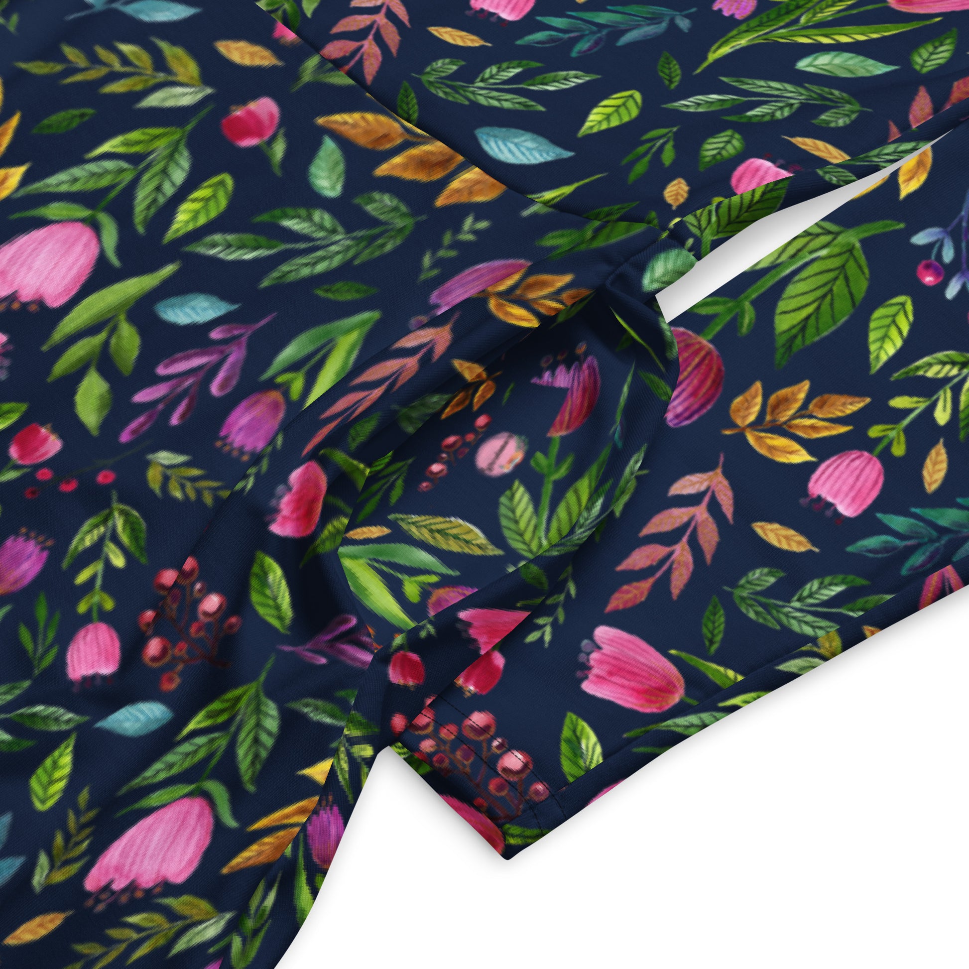 🌙 Bloom Boldly – Navy Floral Midi Dress with Pockets! 🌸 - SANDRAAS