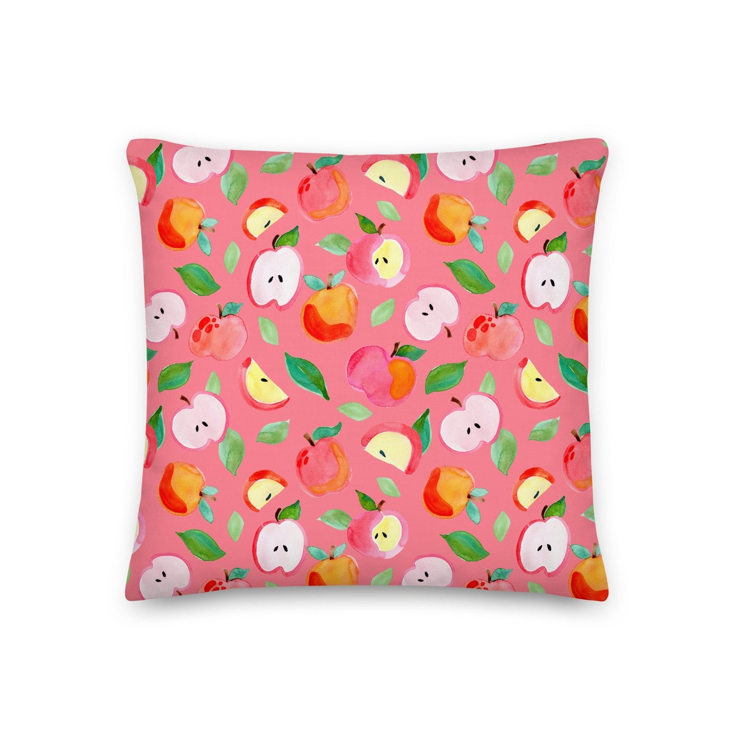 🍎 Premium Pillow – Pink Apples 💖🛋 - SANDRAAS