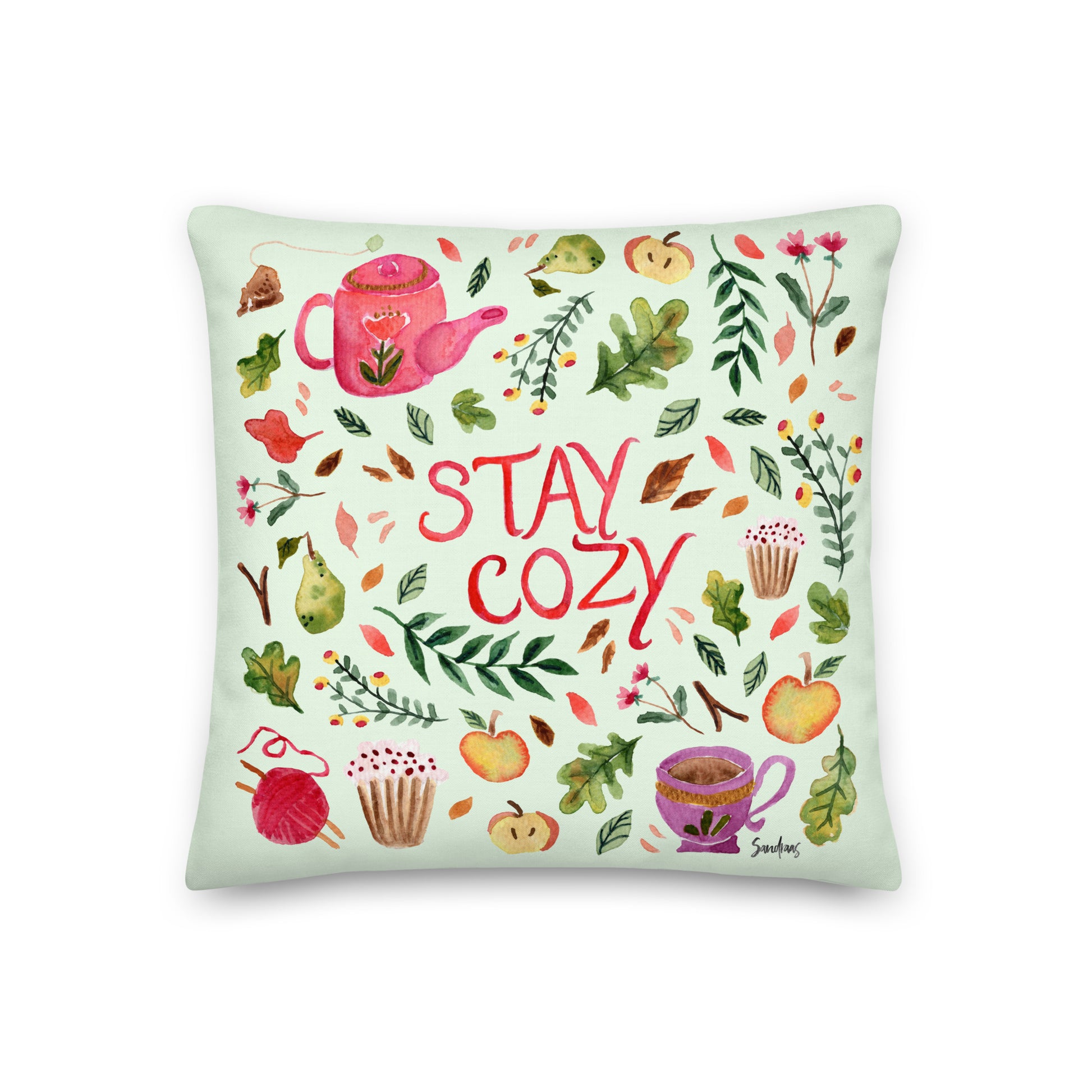 Autumn Stay Cozy Premium Pillow – Bring the Warmth of Fall Indoors 🍂☕ - SANDRAAS