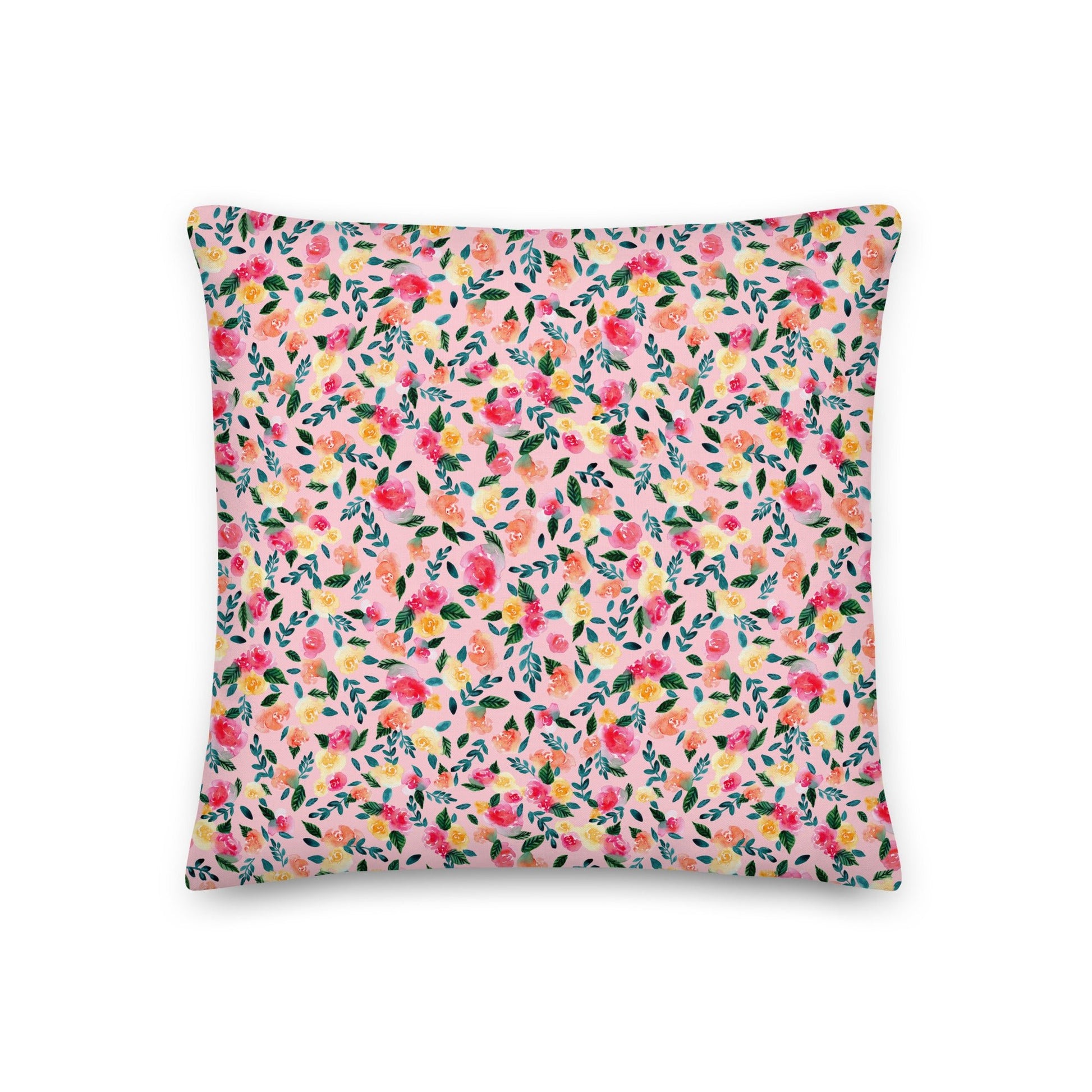 🌸 Premium Pillow – Pink Florals 💕🛋 - SANDRAAS