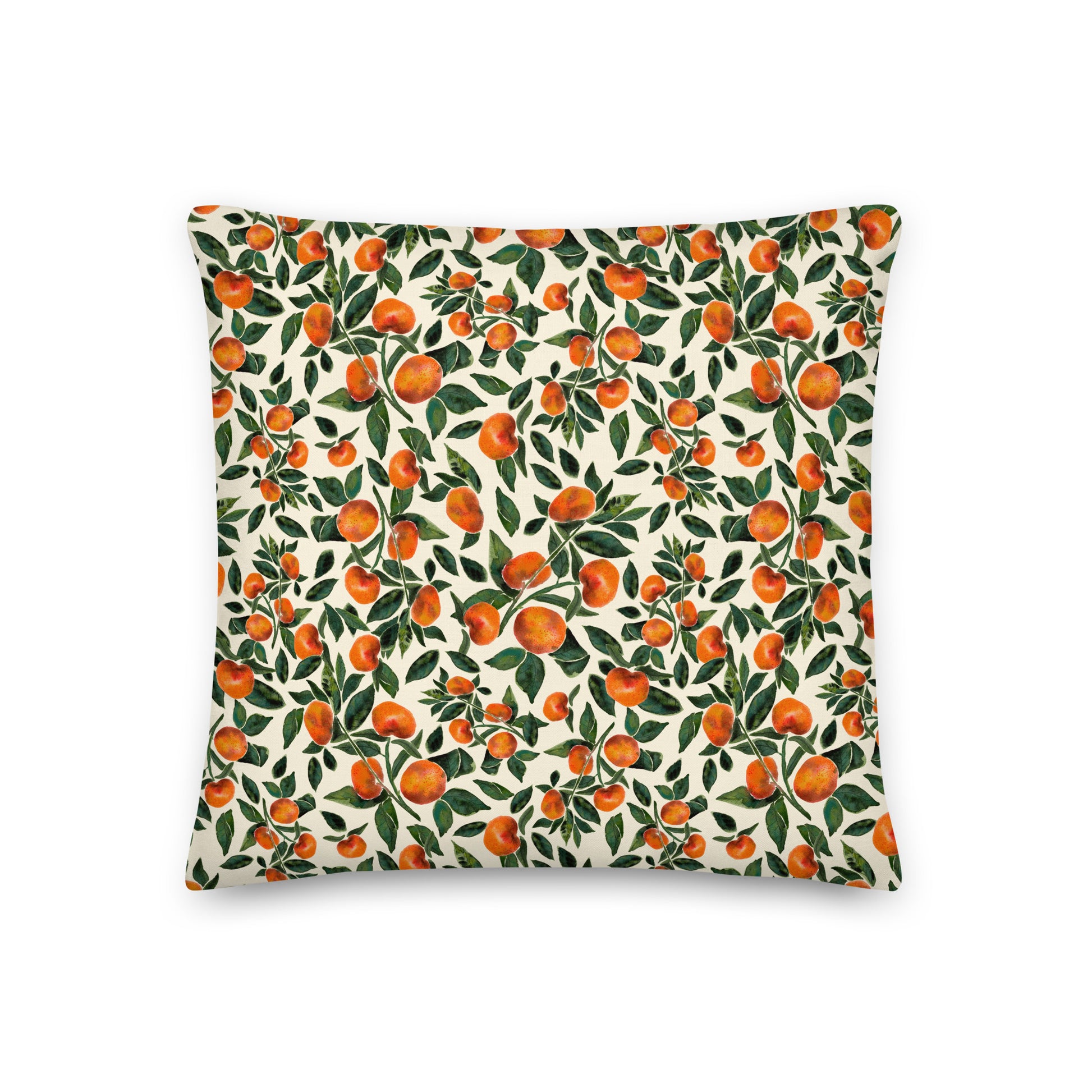 🍊 Premium Pillow – OffWhite Tangerines 🤍🛋 - SANDRAAS