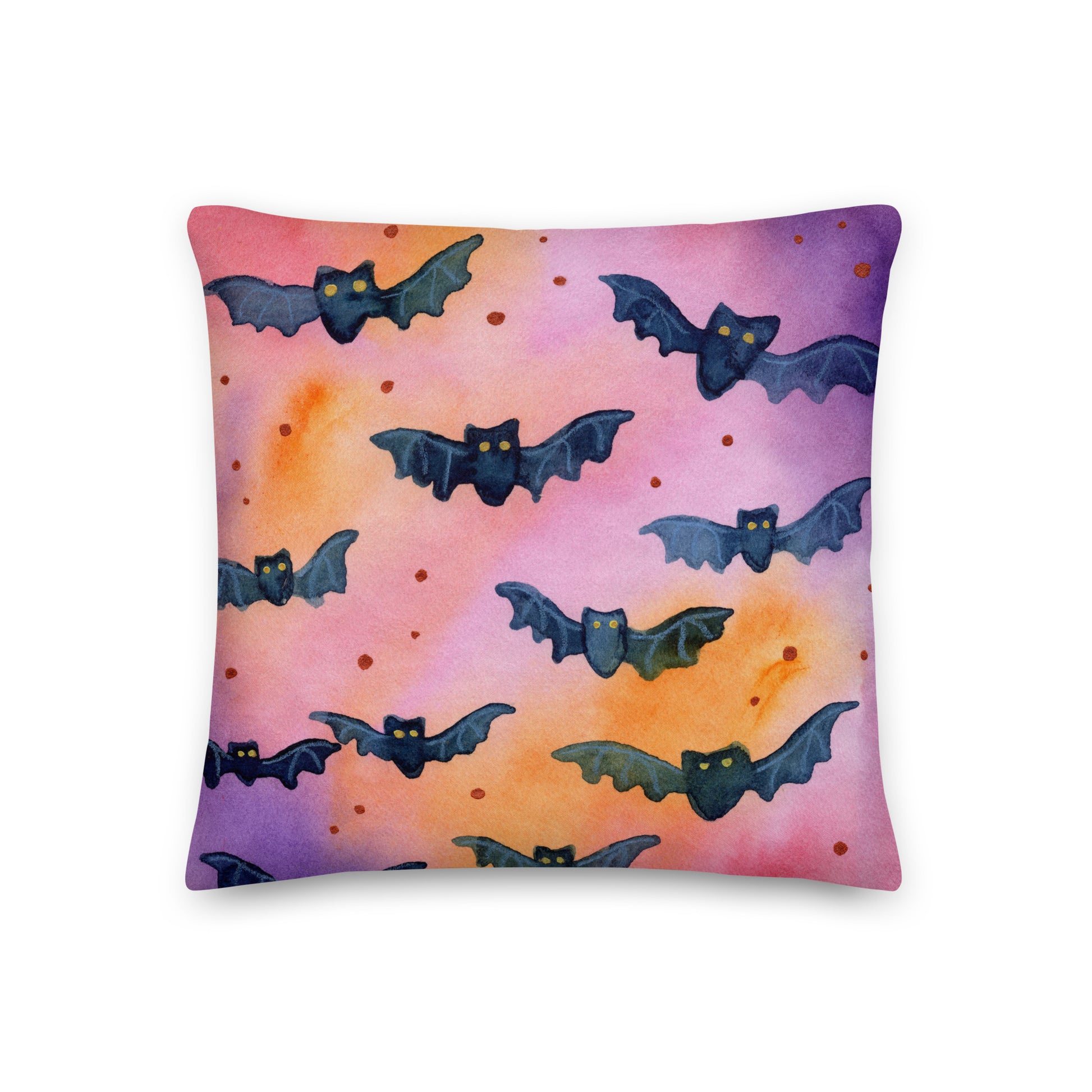 Premium Pillow – Halloween Bats 🦇✨ - SANDRAAS