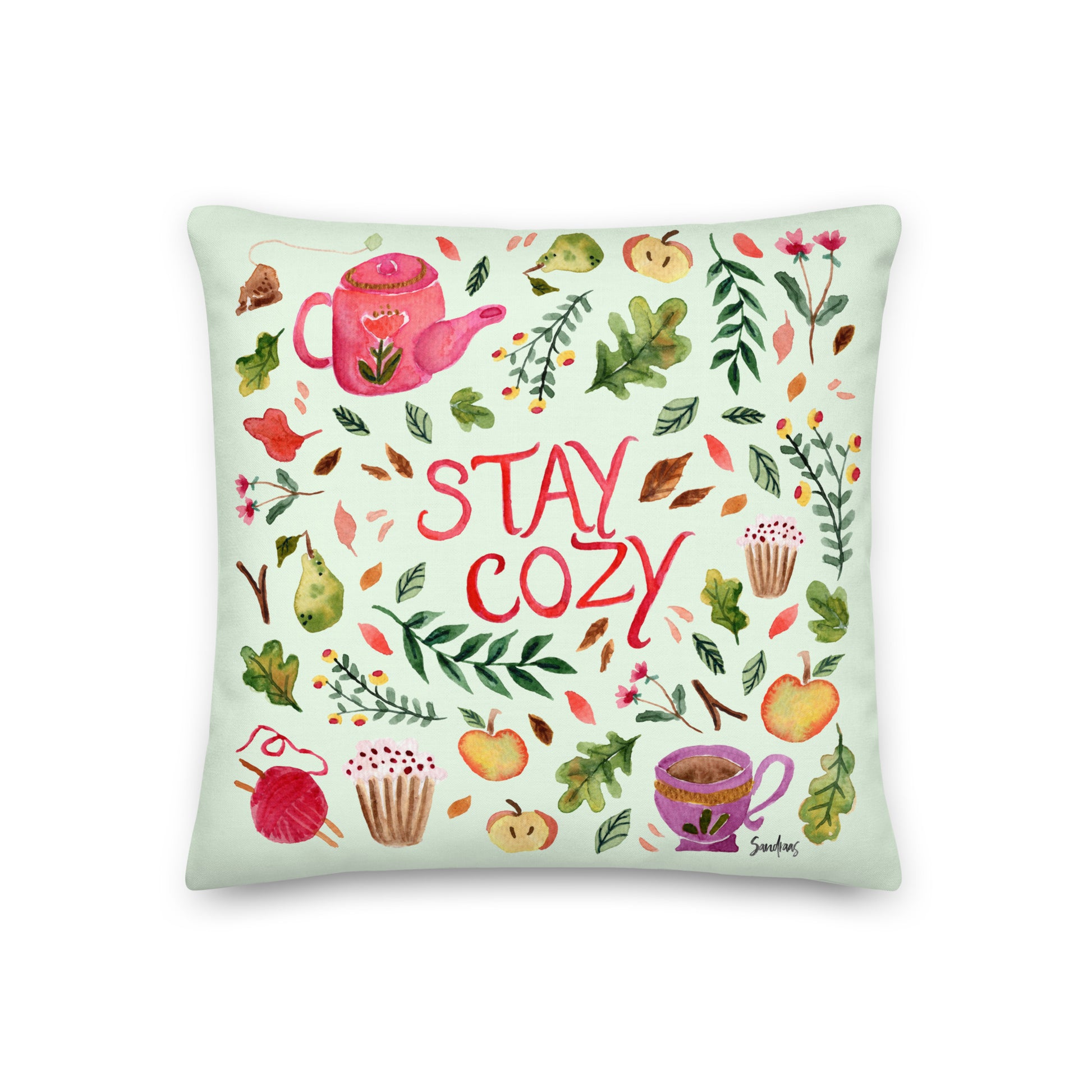 Autumn Stay Cozy Premium Pillow – Bring the Warmth of Fall Indoors 🍂☕ - SANDRAAS