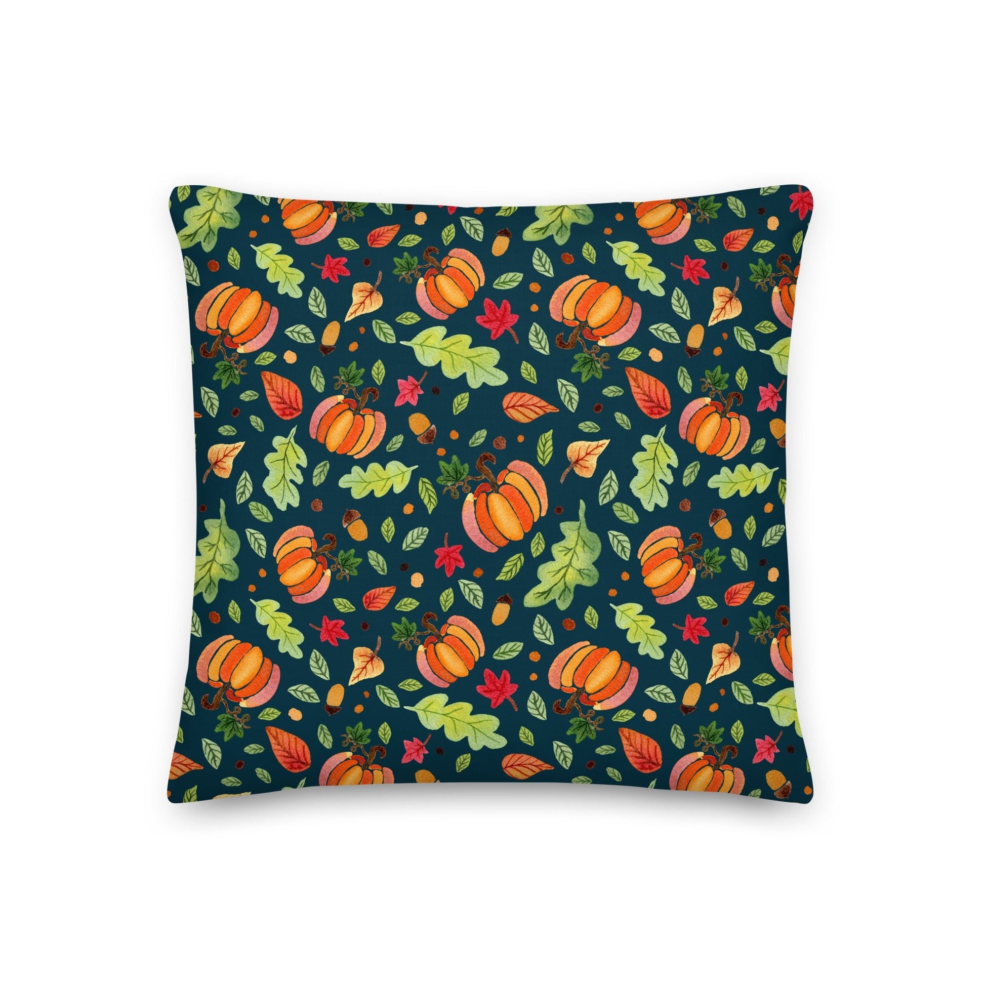 Premium Pillow - Pumpkin Spice Dark Blue 🎃🍂 - SANDRAAS
