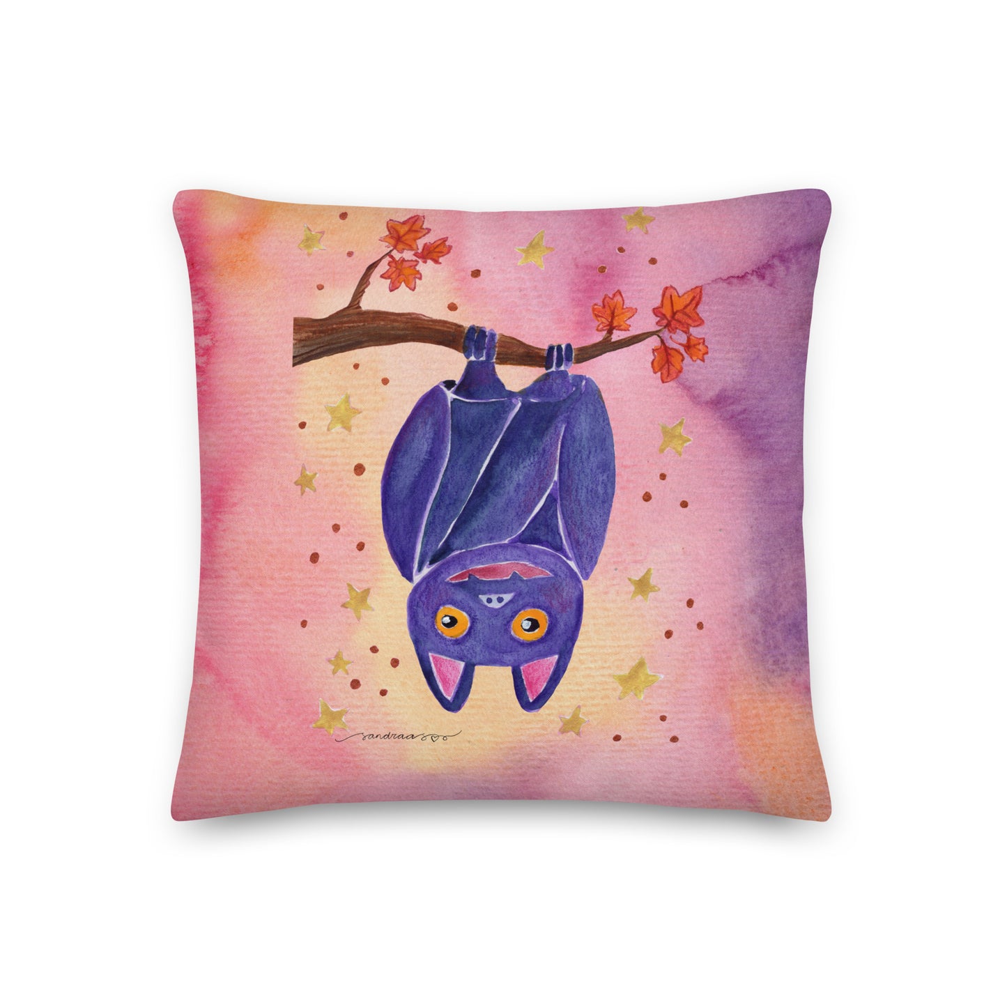 Halloween Bat Premium Pillow – A Whimsical & Cozy Touch for Spooky Season! 🦇🎃 - SANDRAAS