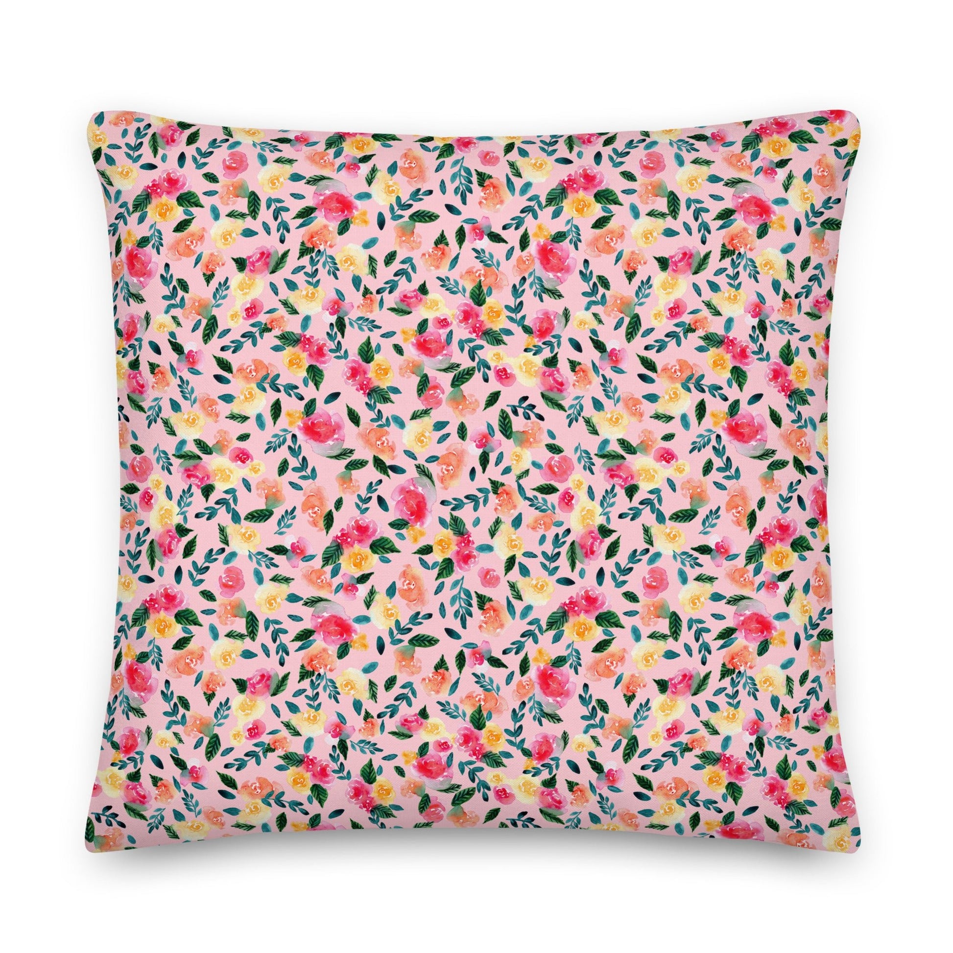 🌸 Premium Pillow – Pink Florals 💕🛋 - SANDRAAS