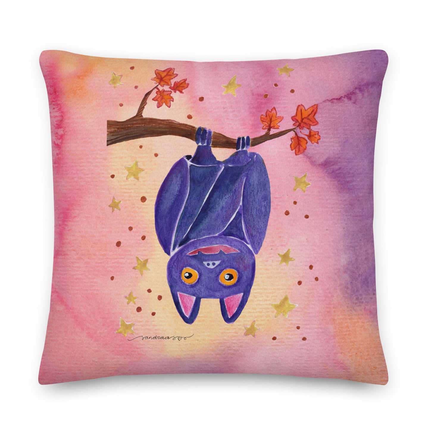 Halloween Bat Premium Pillow – A Whimsical & Cozy Touch for Spooky Season! 🦇🎃 - SANDRAAS