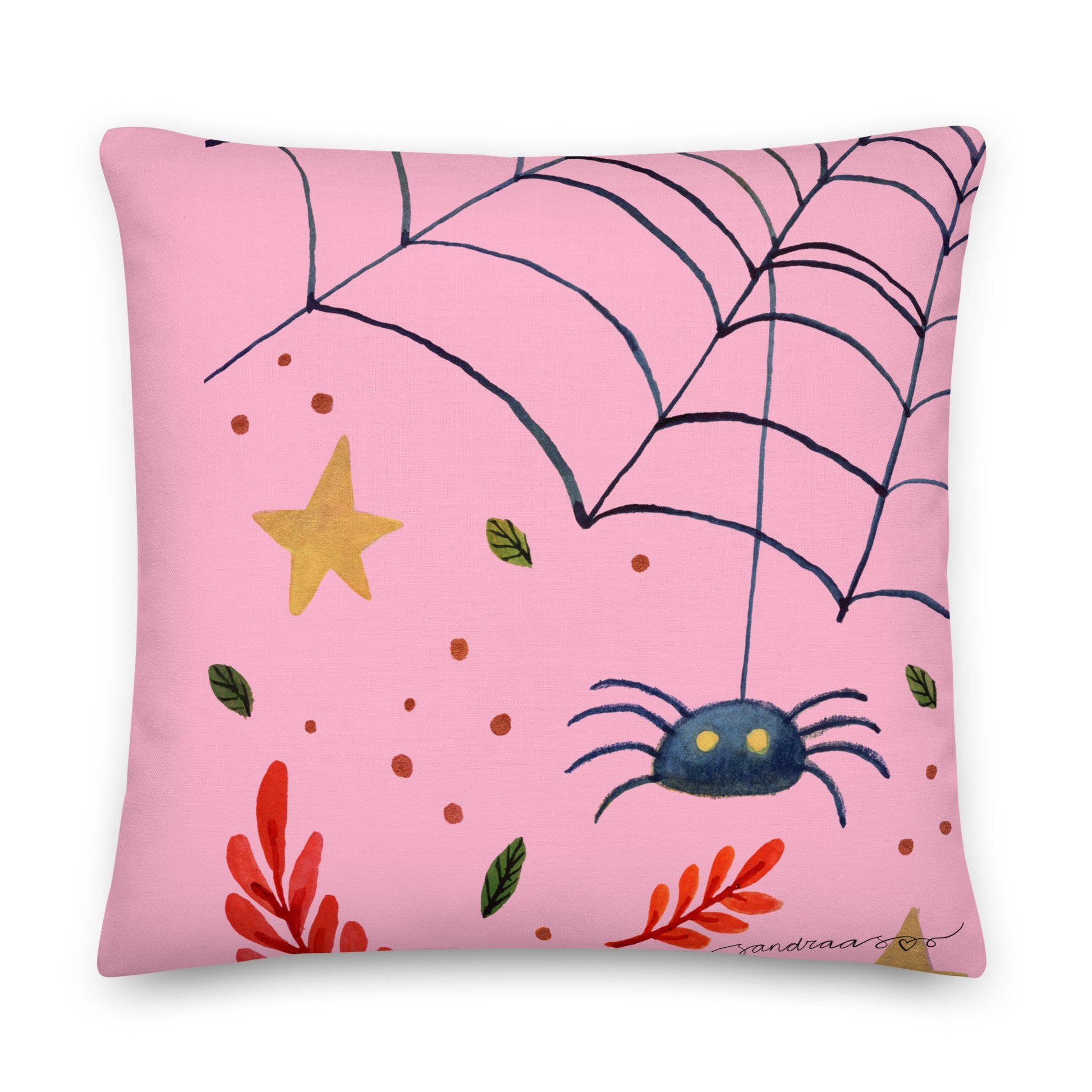 Whimsical Halloween Spider Pillow – A Cozy & Spooky Accent! 🕷️🎃💖 - SANDRAAS