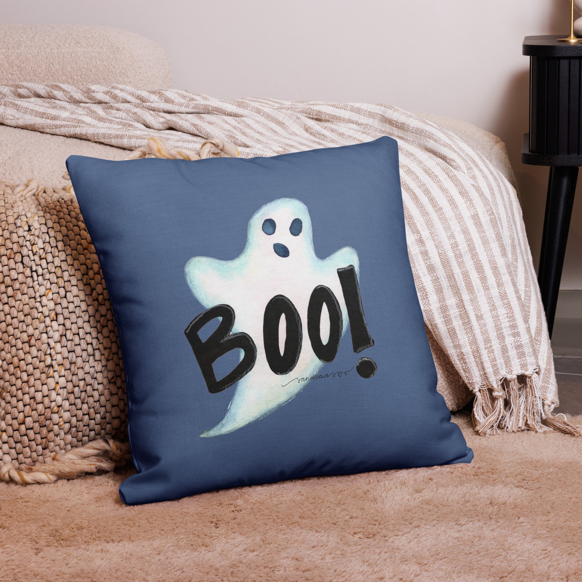 Halloween "Boo!" Ghost Pillow – The Perfect Spooky Touch! 👻🎃 - SANDRAAS