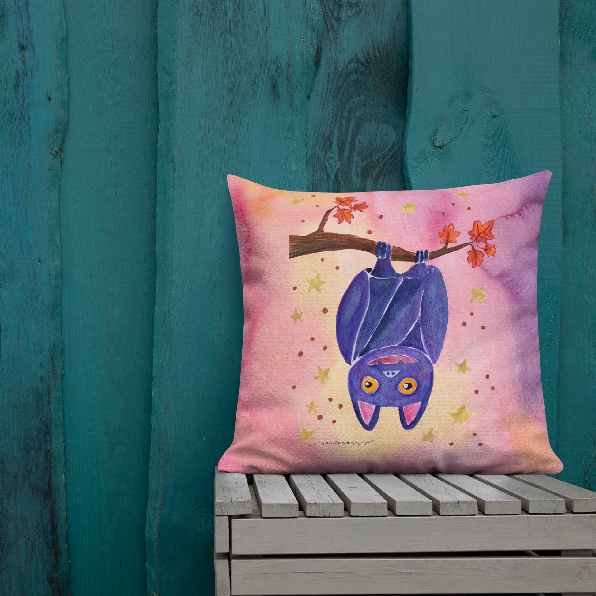 Halloween Bat Premium Pillow – A Whimsical & Cozy Touch for Spooky Season! 🦇🎃 - SANDRAAS