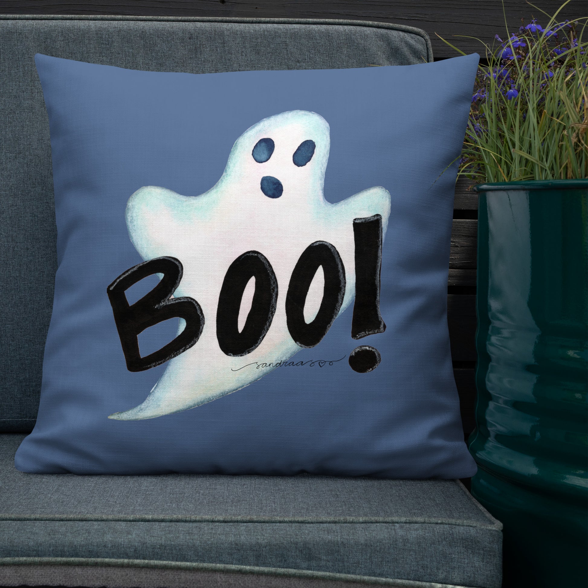 Halloween "Boo!" Ghost Pillow – The Perfect Spooky Touch! 👻🎃 - SANDRAAS