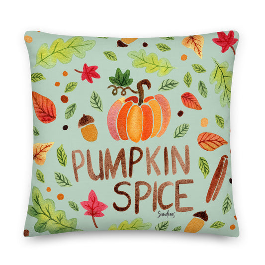Premium Pillow - Pumpkin Spice Green 🎃🍂 - SANDRAAS