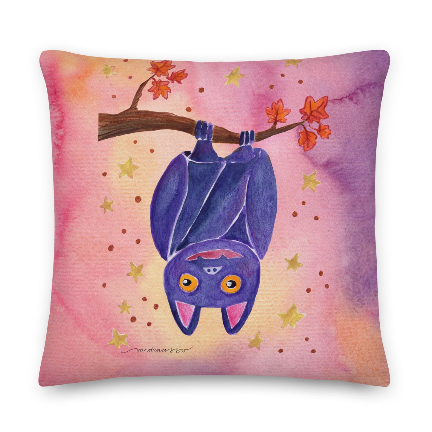 Halloween Bat Premium Pillow – A Whimsical & Cozy Touch for Spooky Season! 🦇🎃 - SANDRAAS