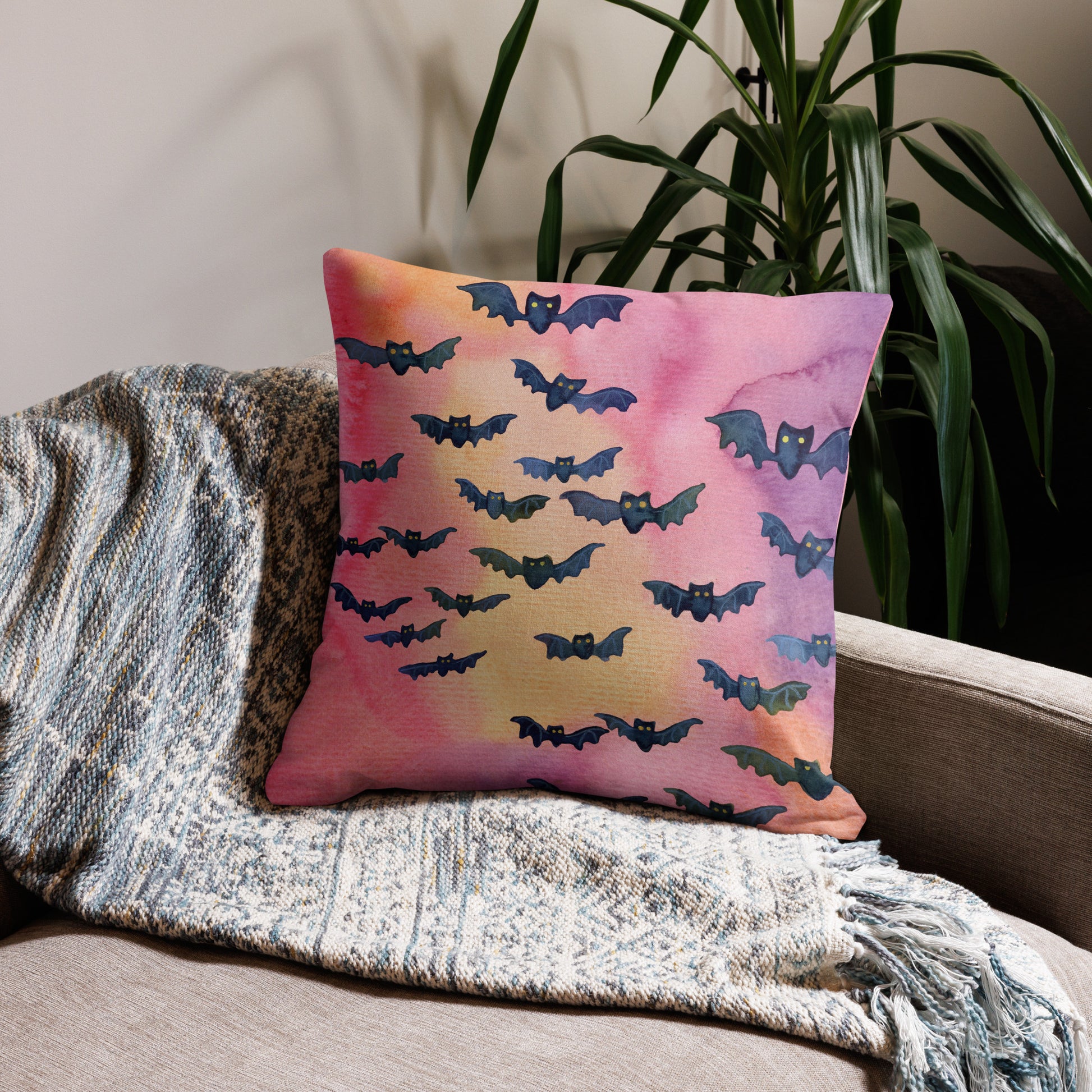 Premium Halloween Bats Pillow – A Whimsical Touch for Spooky Season! 🦇🎃 - SANDRAAS