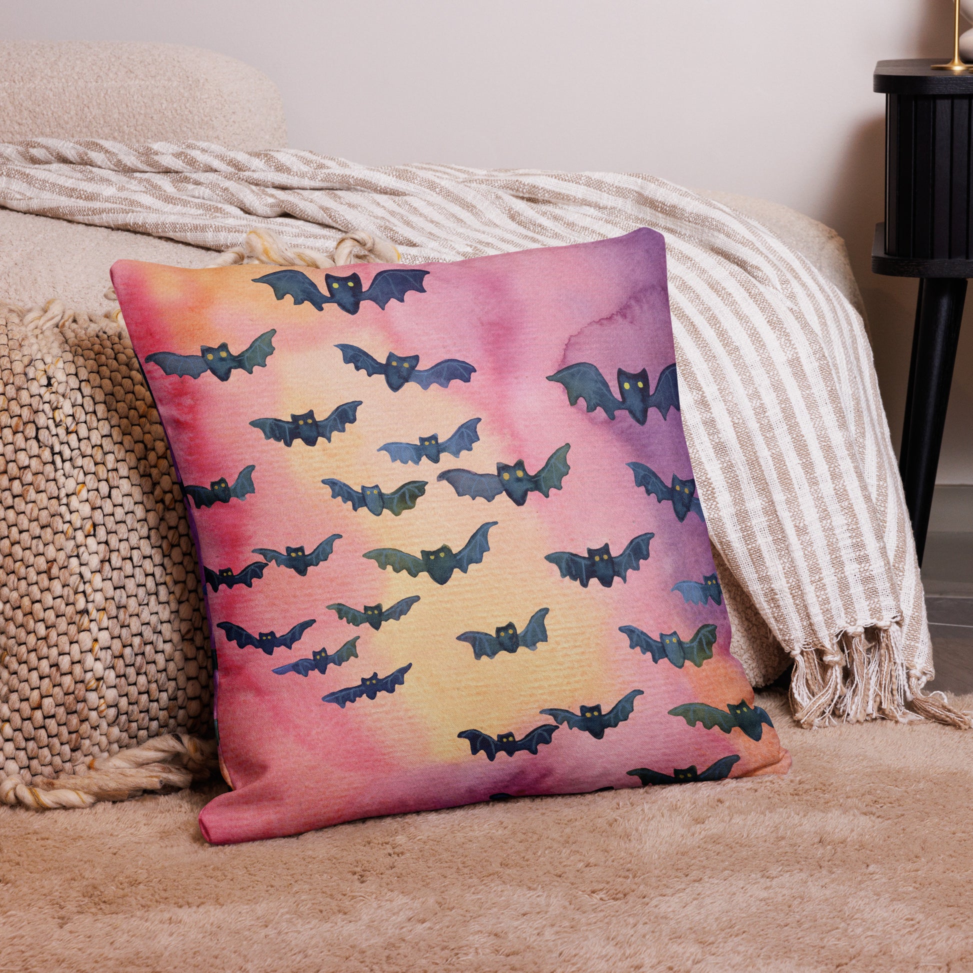Premium Halloween Bats Pillow – A Whimsical Touch for Spooky Season! 🦇🎃 - SANDRAAS