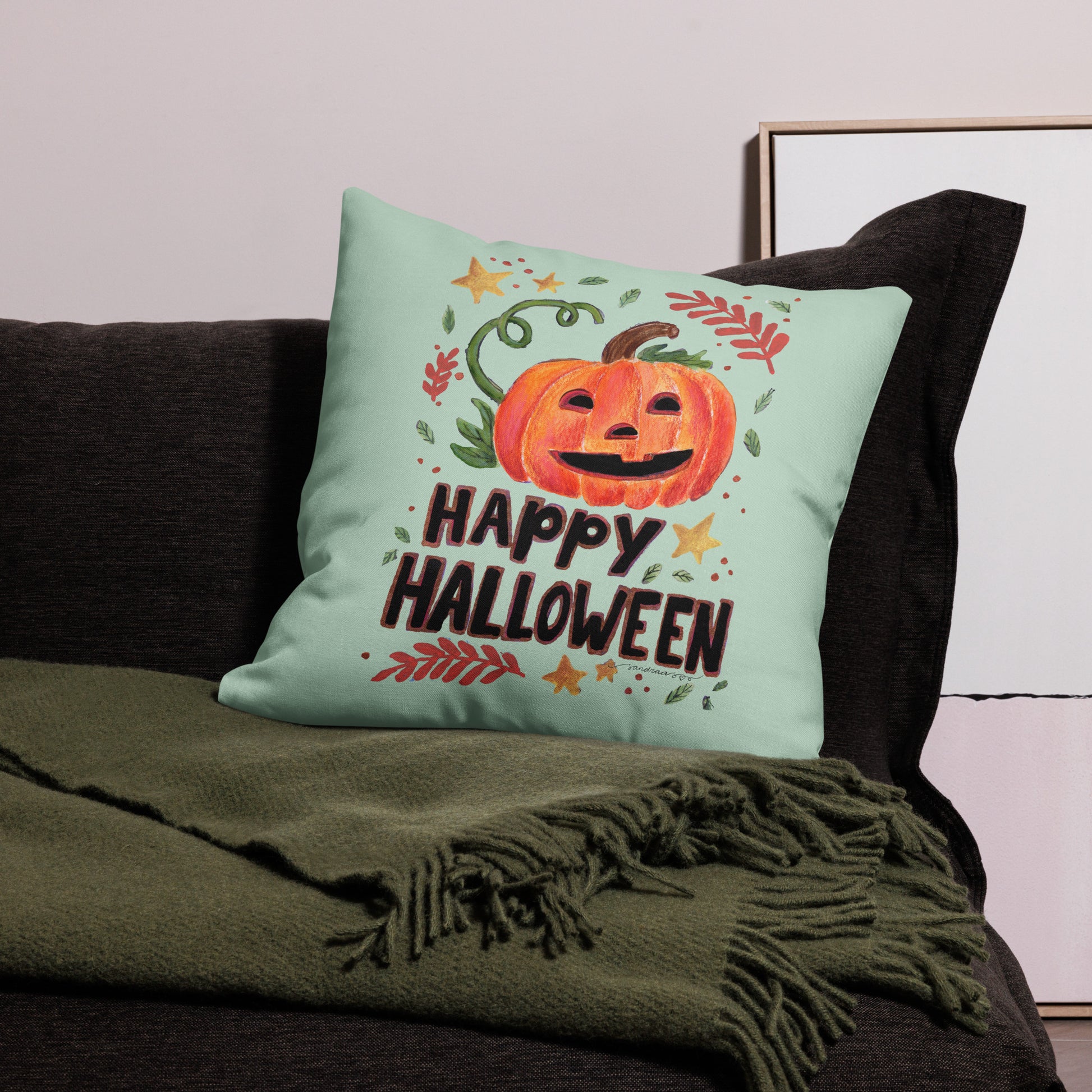 Premium Pillow – Happy Halloween 🎃🍂 - SANDRAAS