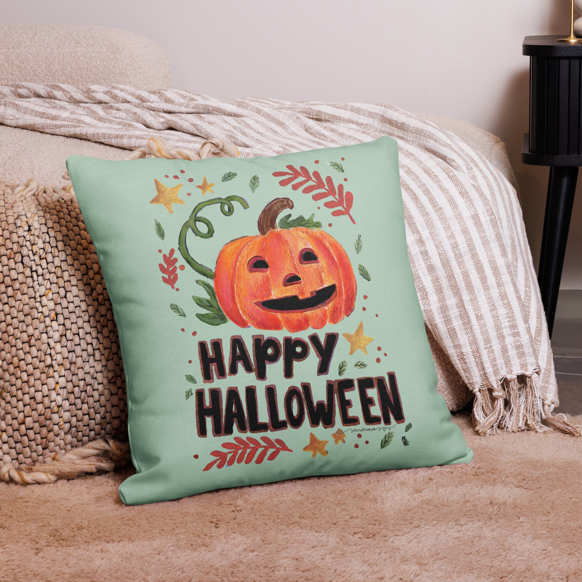 Premium Pillow – Happy Halloween 🎃🍂 - SANDRAAS