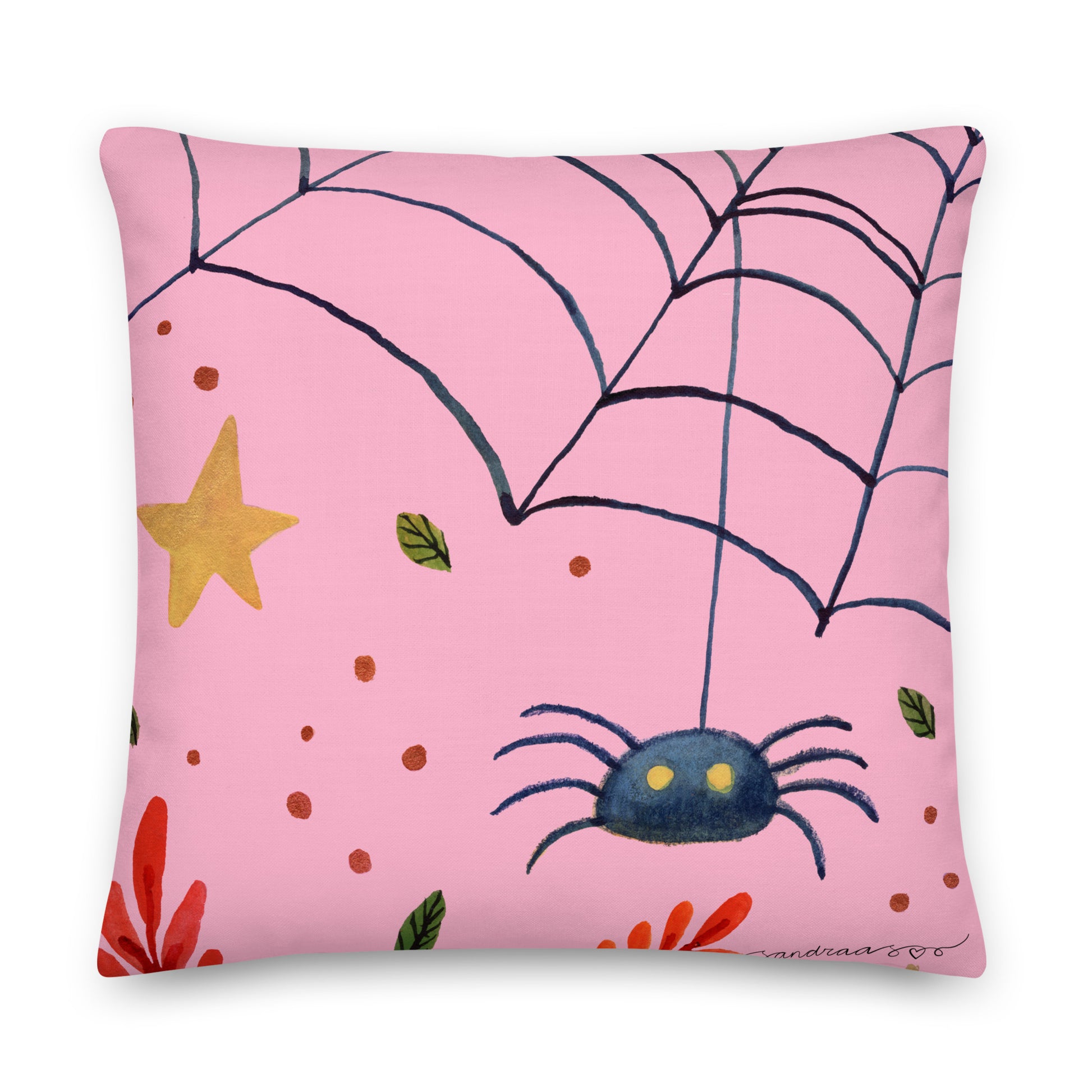 Whimsical Halloween Spider Pillow – A Cozy & Spooky Accent! 🕷️🎃💖 - SANDRAAS