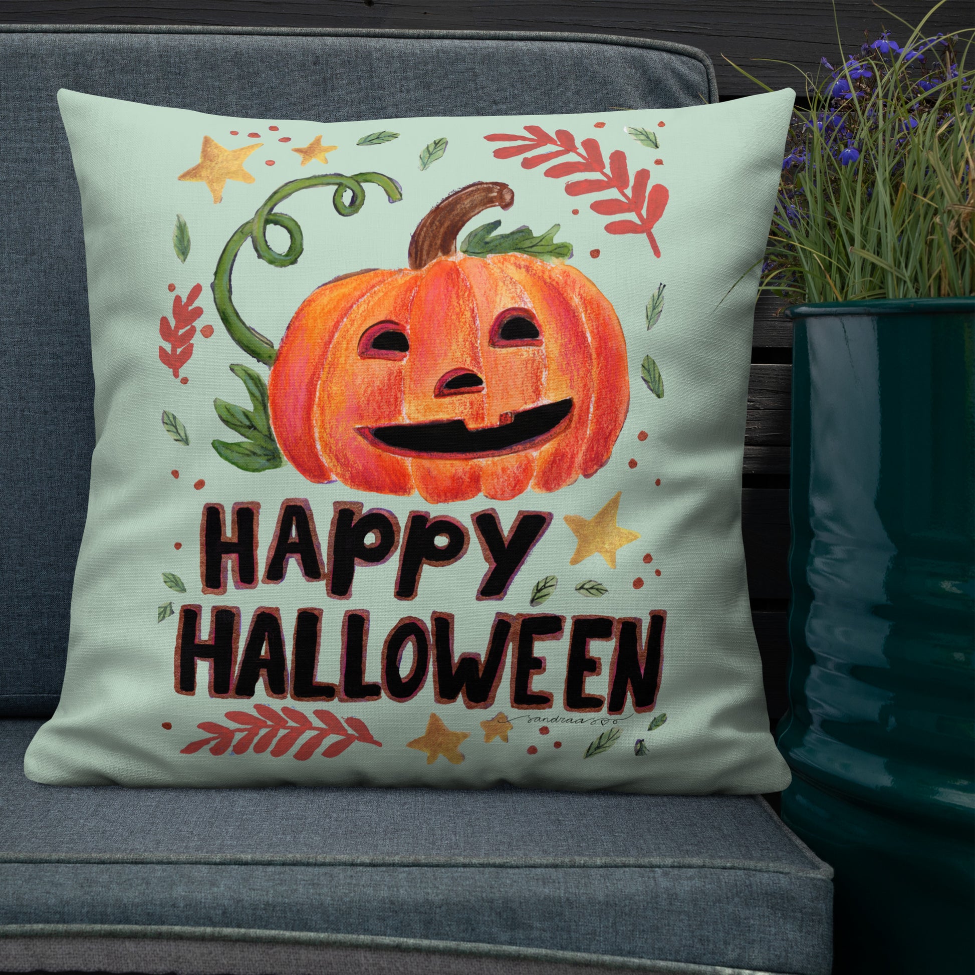 Premium Pillow – Happy Halloween 🎃🍂 - SANDRAAS
