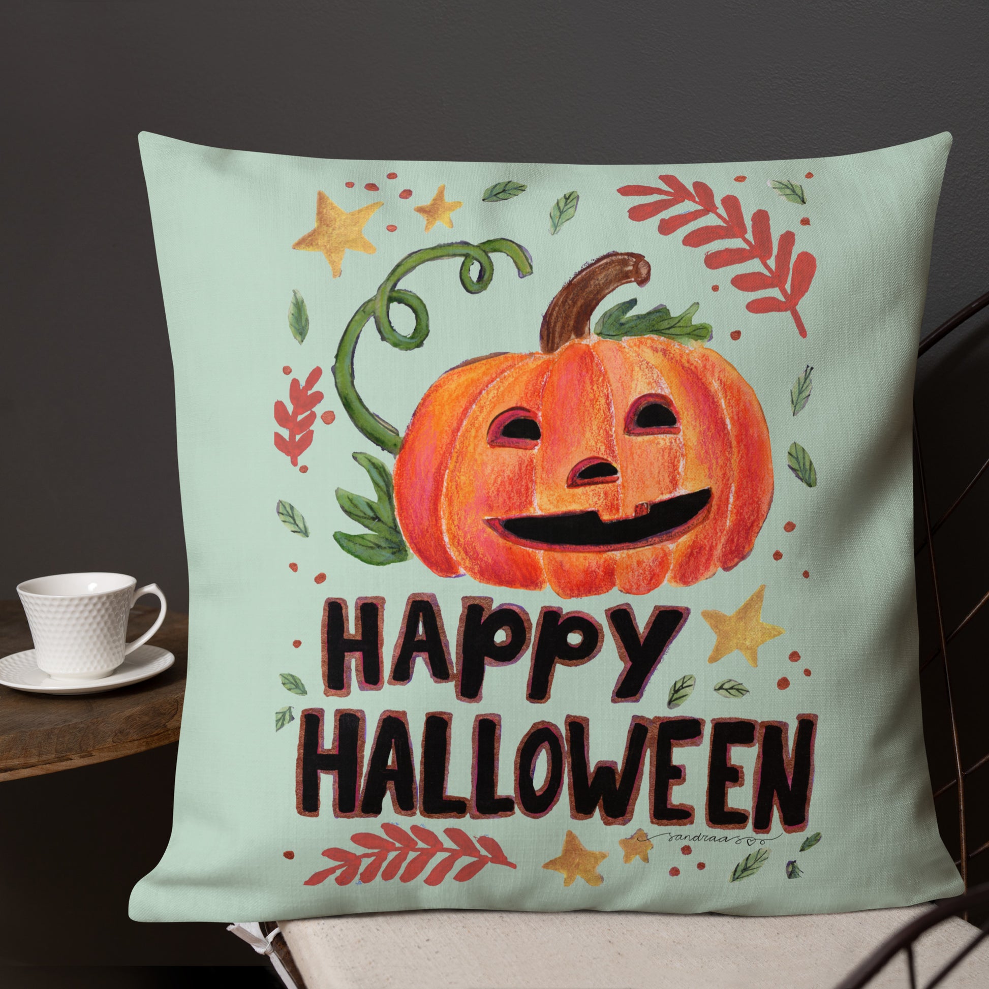 Premium Pillow – Happy Halloween 🎃🍂 - SANDRAAS