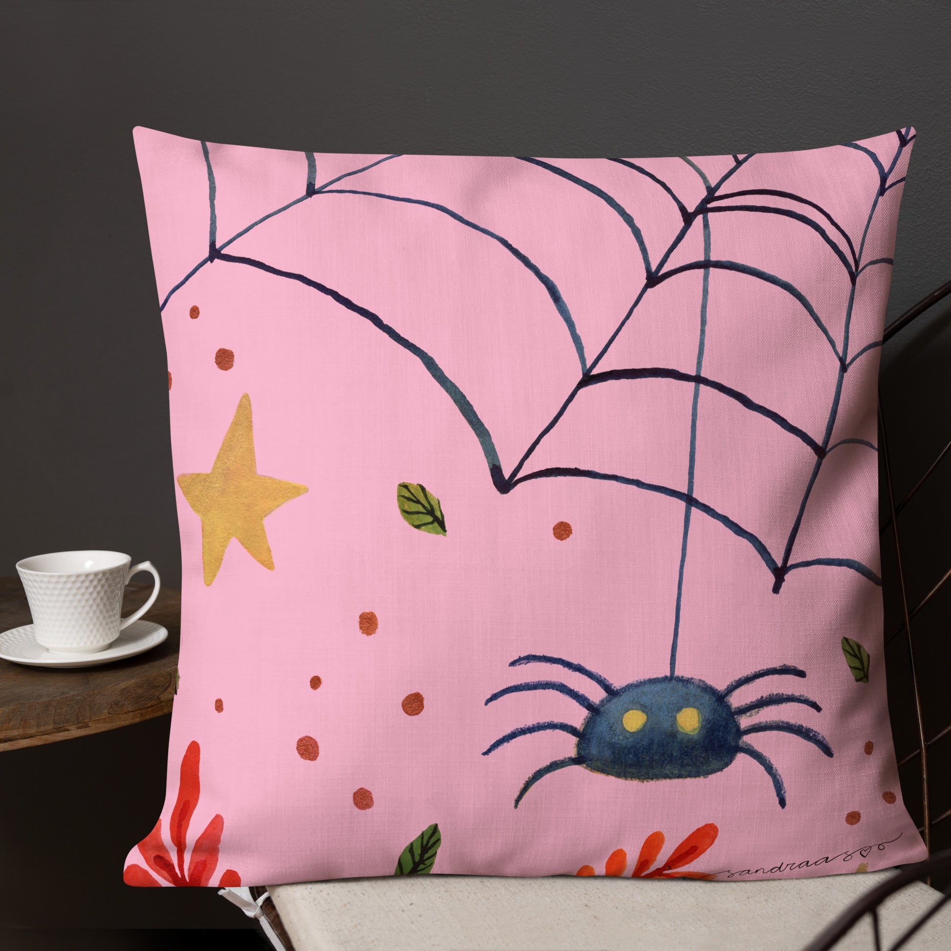 Whimsical Halloween Spider Pillow – A Cozy & Spooky Accent! 🕷️🎃💖 - SANDRAAS