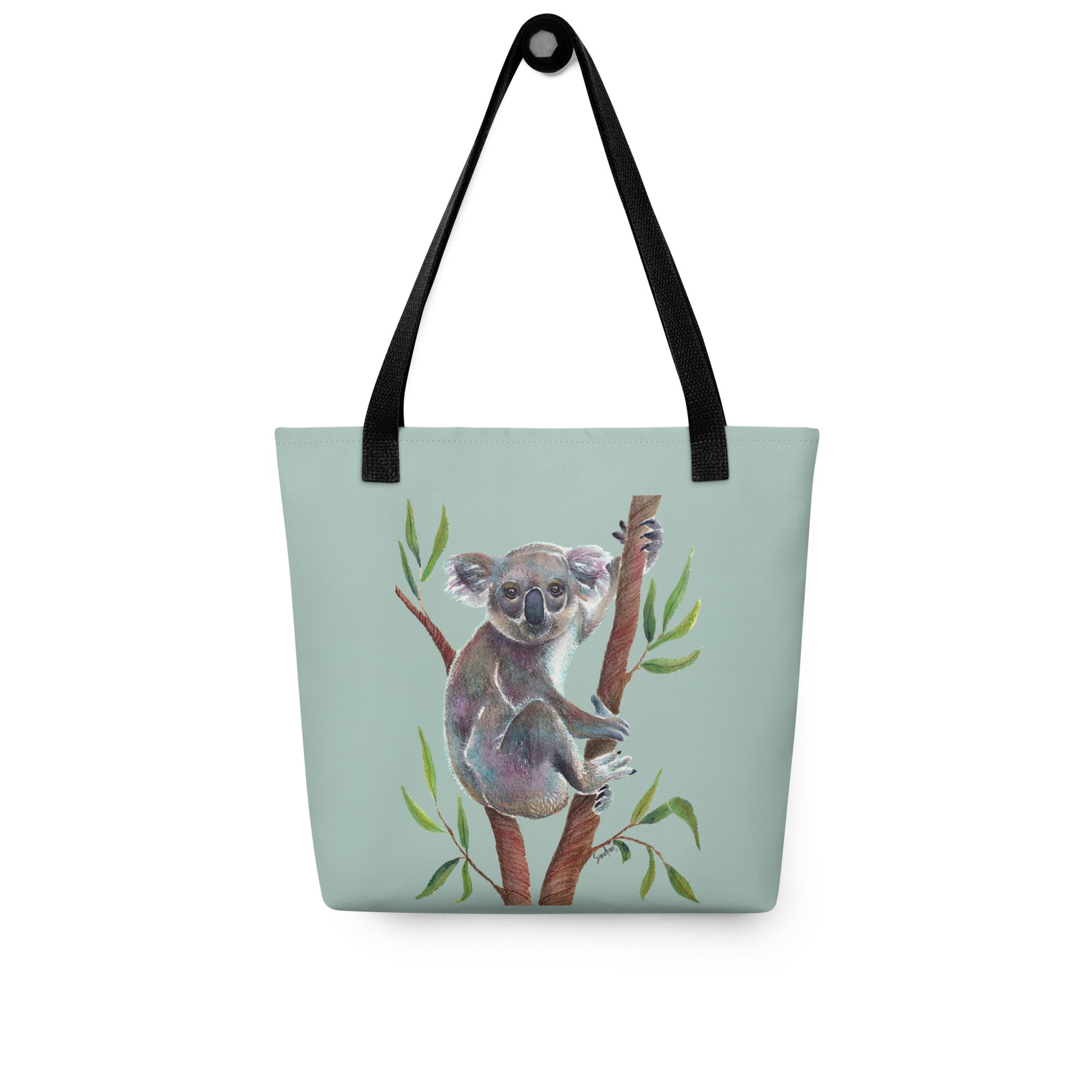 🌿 Koala Tote Bag – Green Watercolor Edition 🐨 - SANDRAAS