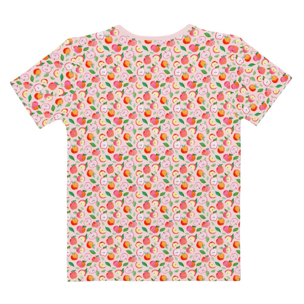 🍎 Women’s T-Shirt – Apples (Pink) 💖👚 - SANDRAAS