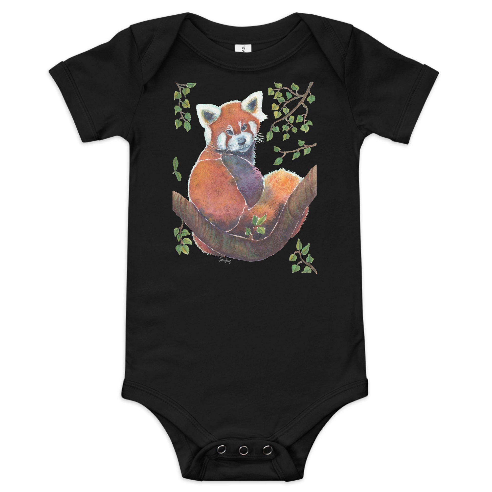 Adorable & Cozy – Red Panda Baby Bodysuit 🐾🍃 - SANDRAAS