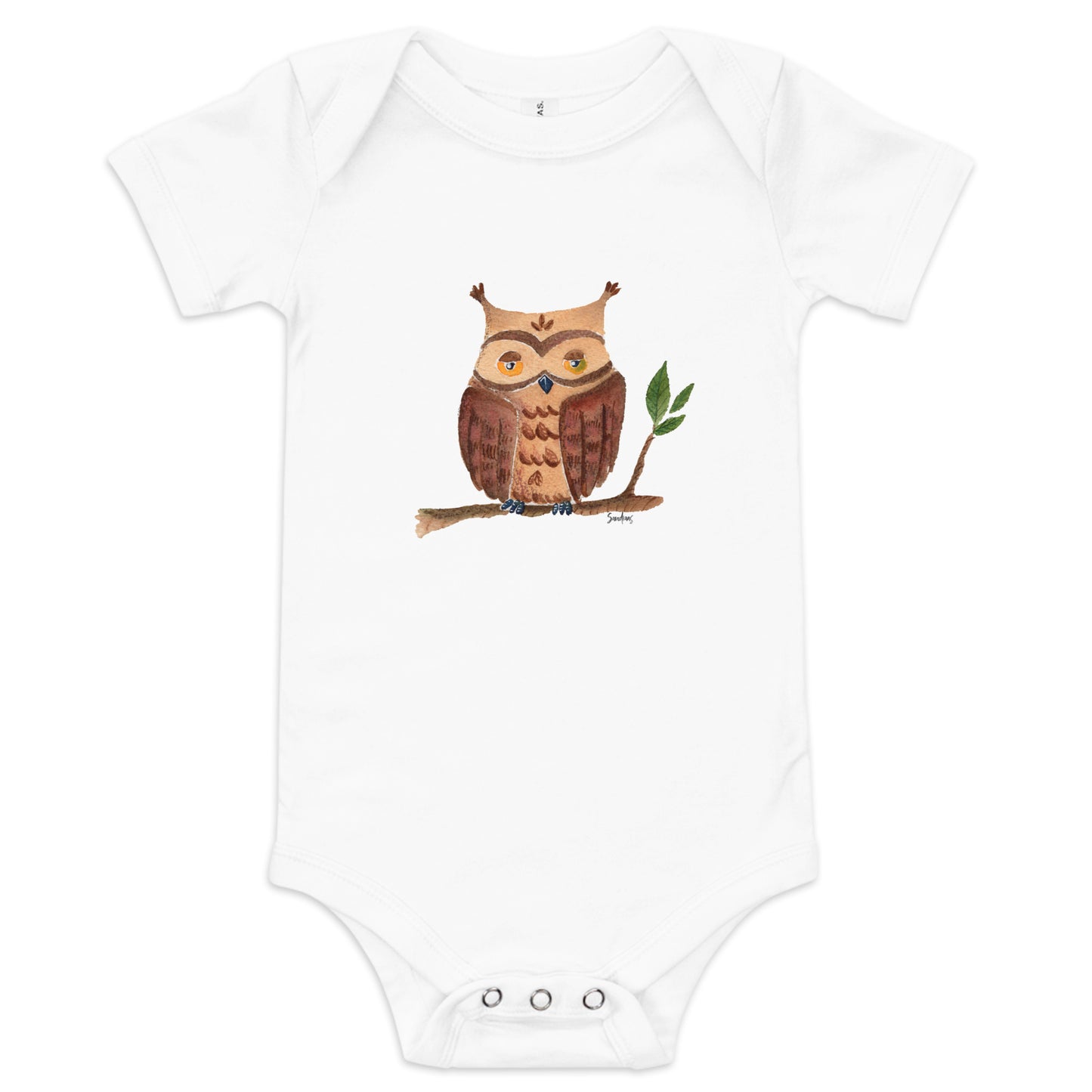 Wise & Adorable – Owl Baby Bodysuit 🦉💛 - SANDRAAS