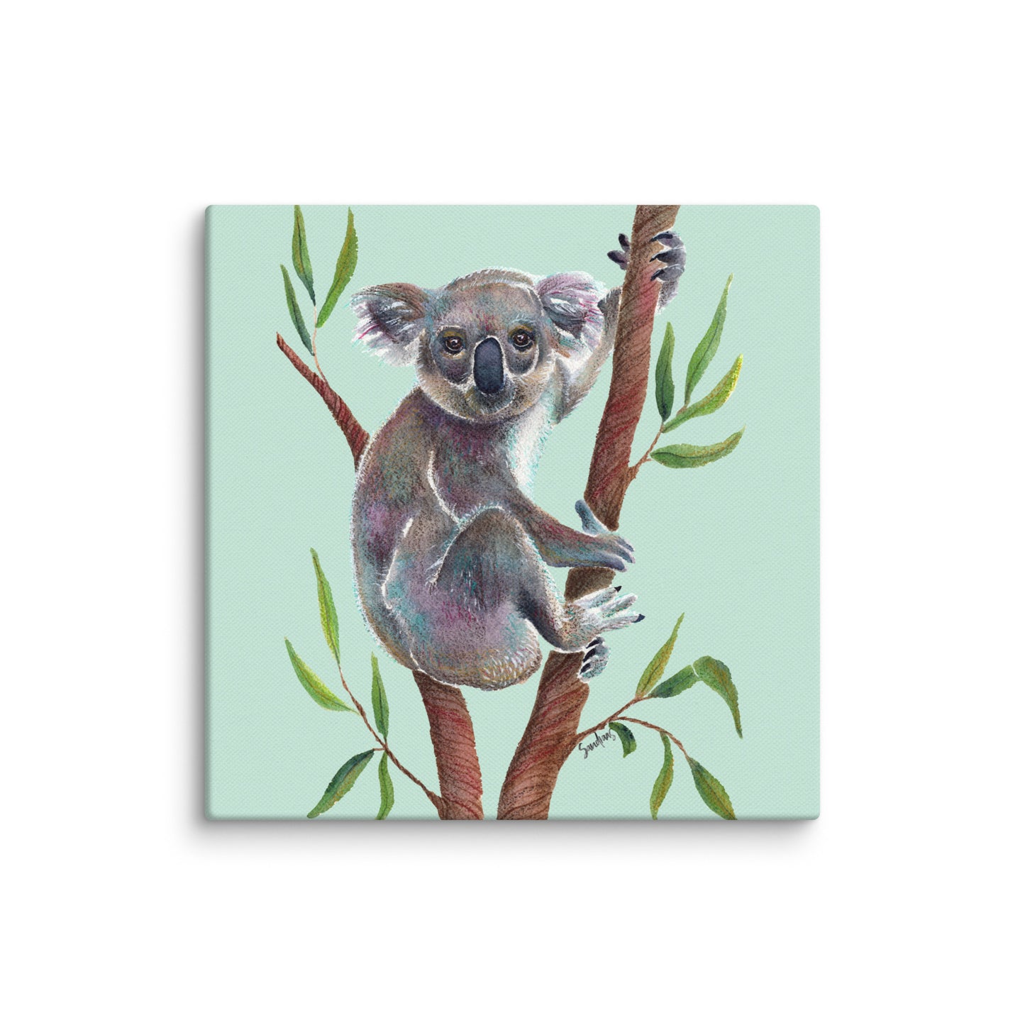 Koala Bear Watercolor Canvas – A Touch of Nature & Calm 🌿🐨 - SANDRAAS