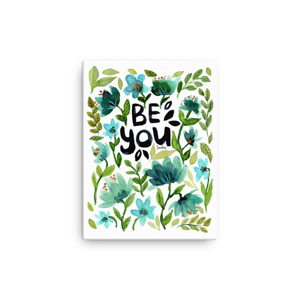 "Be You" – Inspirational Canvas Print 🌟💛 - SANDRAAS