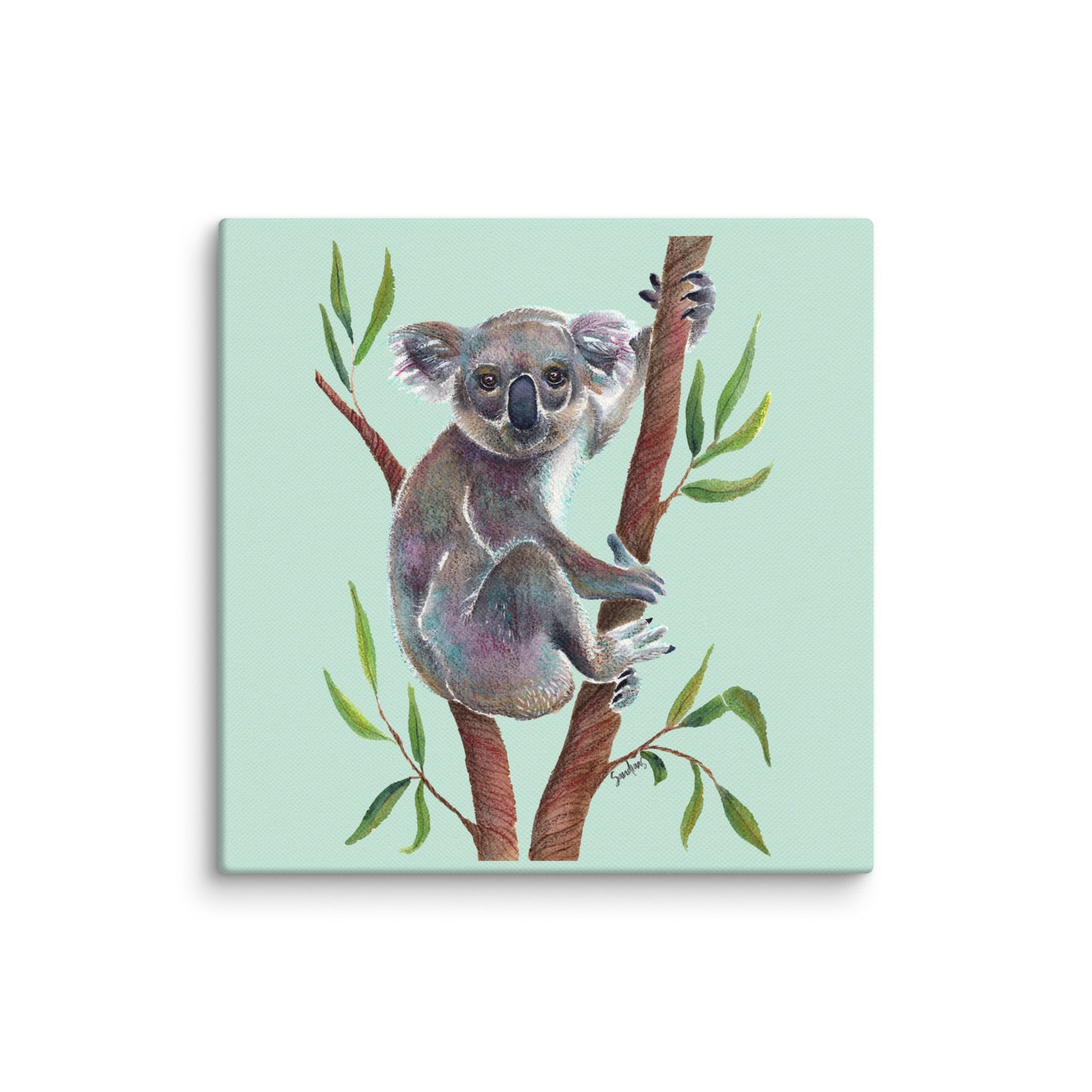 Koala Bear Watercolor Canvas – A Touch of Nature & Calm 🌿🐨 - SANDRAAS