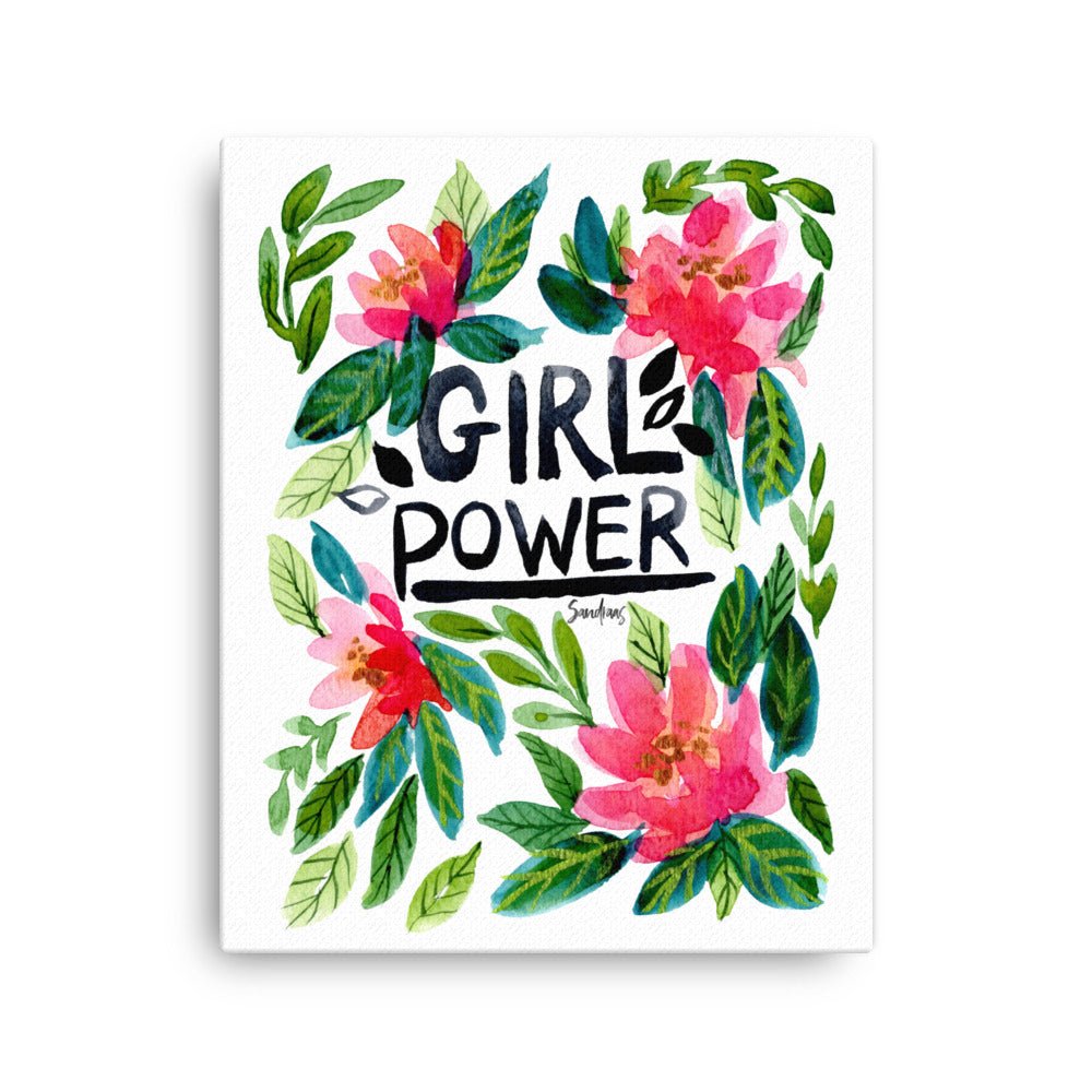 "Girl Power" Inspirational Canvas – Bold, Confident & Empowering 💪✨ - SANDRAAS
