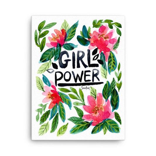 "Girl Power" Inspirational Canvas – Bold, Confident & Empowering 💪✨ - SANDRAAS