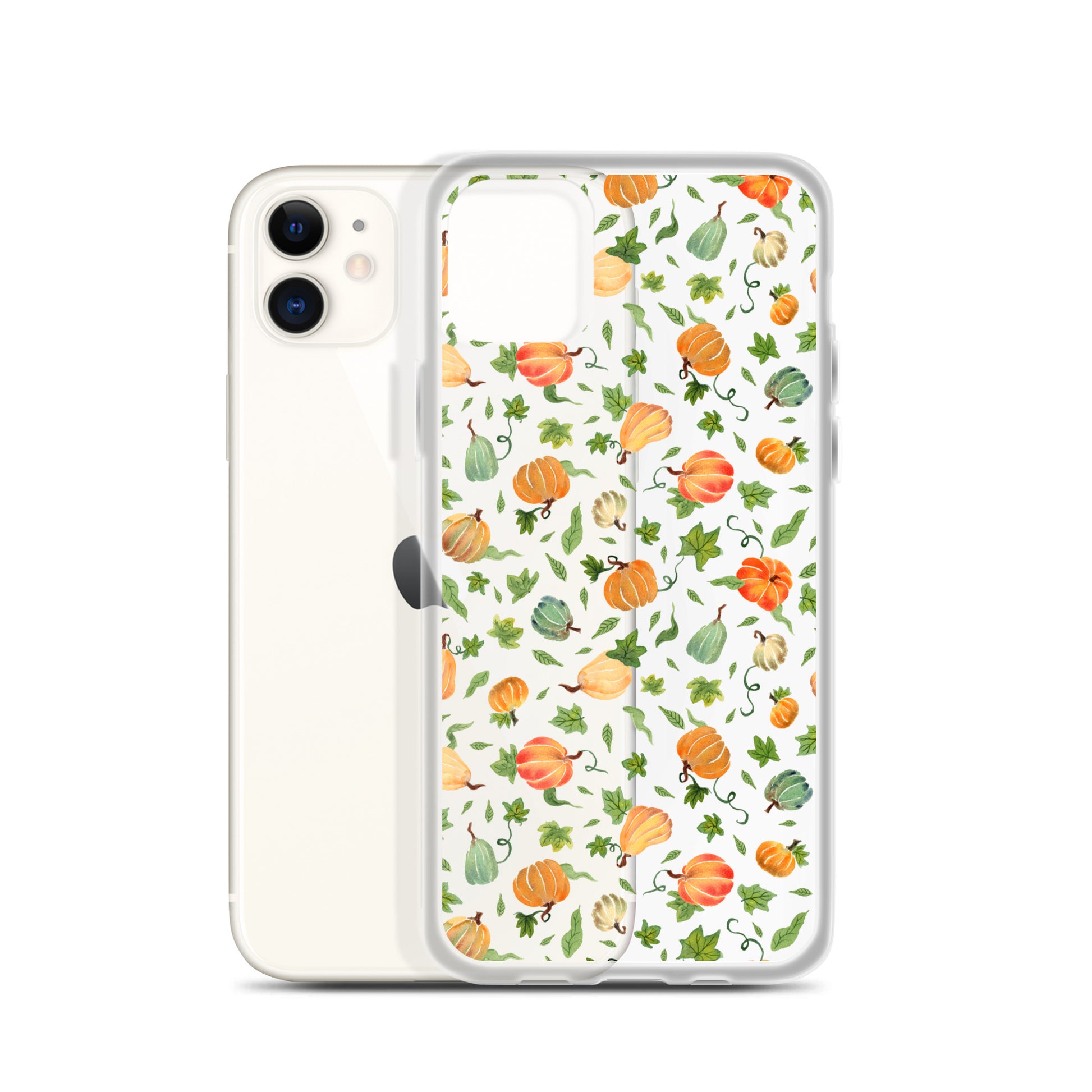 Clear Case for iPhone® - Pumpkins Pattern 🎃🍂 - iPhone Case - SANDRAAS