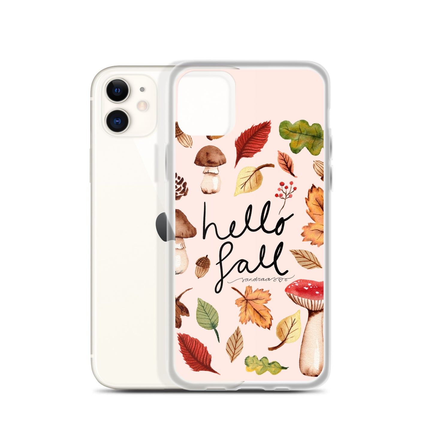 Clear iPhone® Case – Hello Fall 🍂📱 - iPhone Case - SANDRAAS