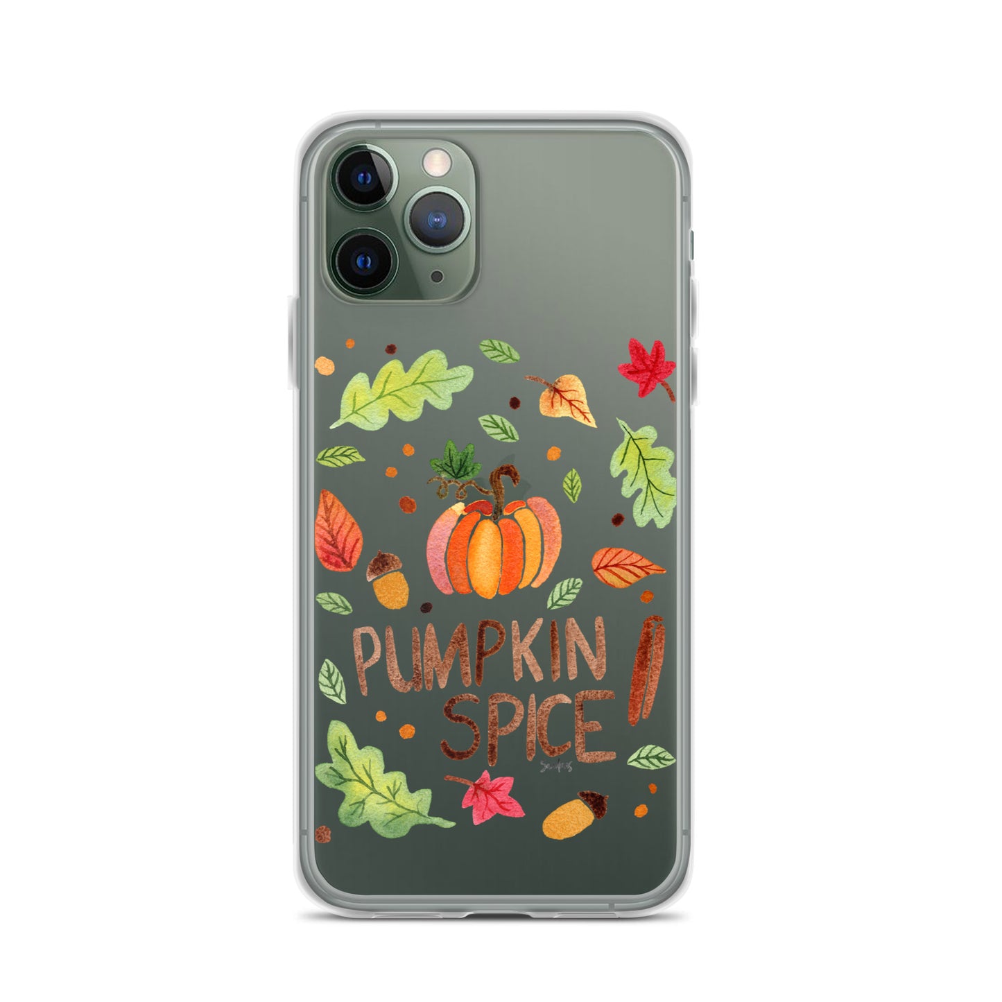 Clear Case for iPhone® - Pumpkin Spice 🎃🍂 - iPhone Case - SANDRAAS
