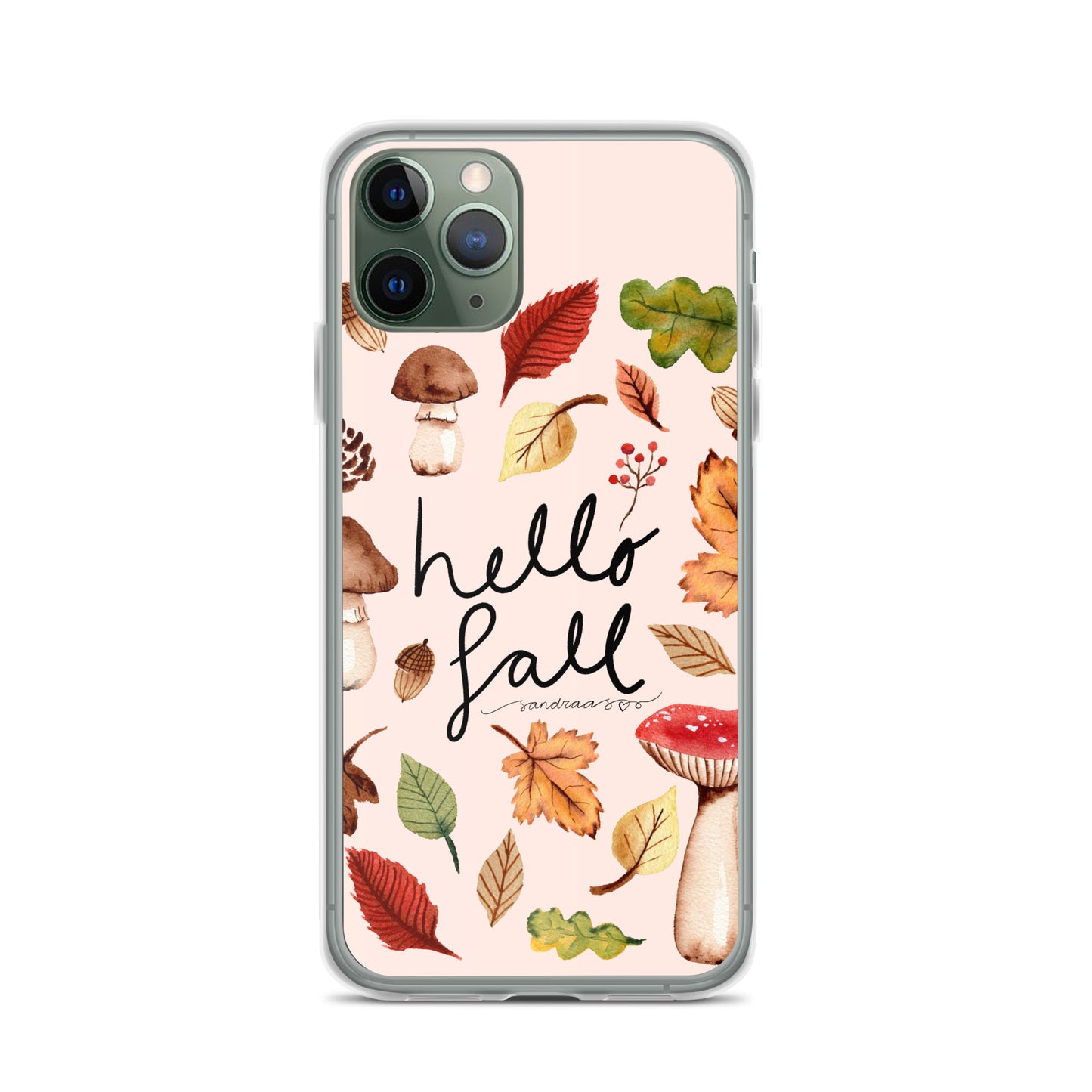 Clear iPhone® Case – Hello Fall 🍂📱 - iPhone Case - SANDRAAS