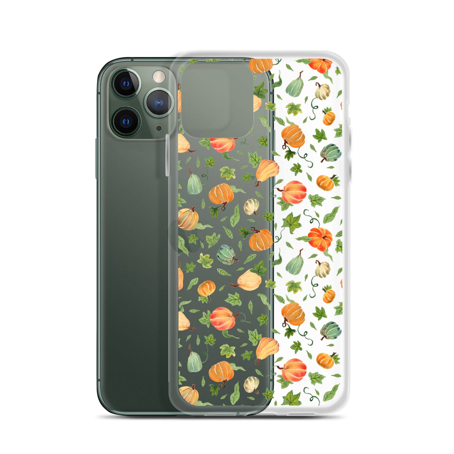 Clear Case for iPhone® - Pumpkins Pattern 🎃🍂 - iPhone Case - SANDRAAS