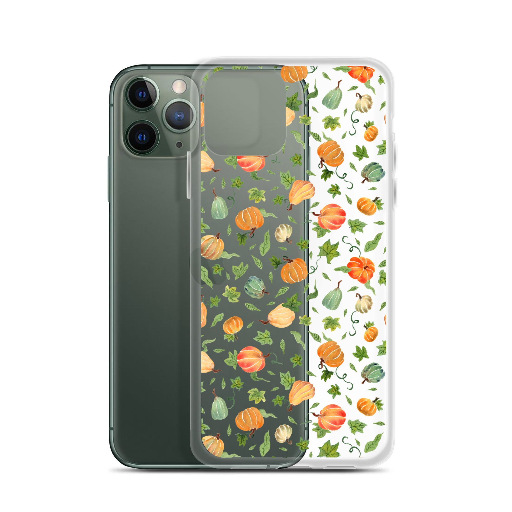 Clear Case for iPhone® - Pumpkins Pattern 🎃🍂 - iPhone Case - SANDRAAS