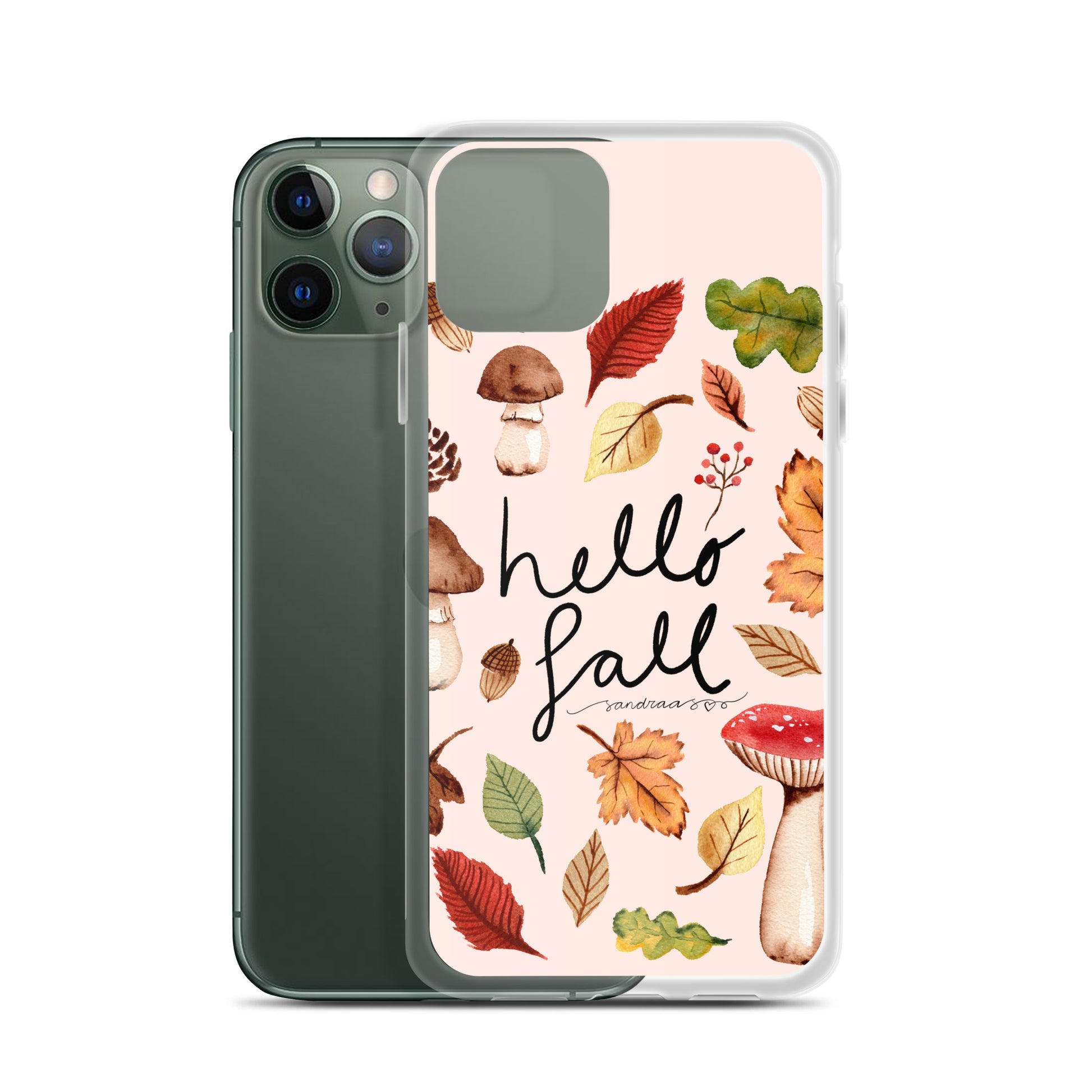 Clear iPhone® Case – Hello Fall 🍂📱 - iPhone Case - SANDRAAS