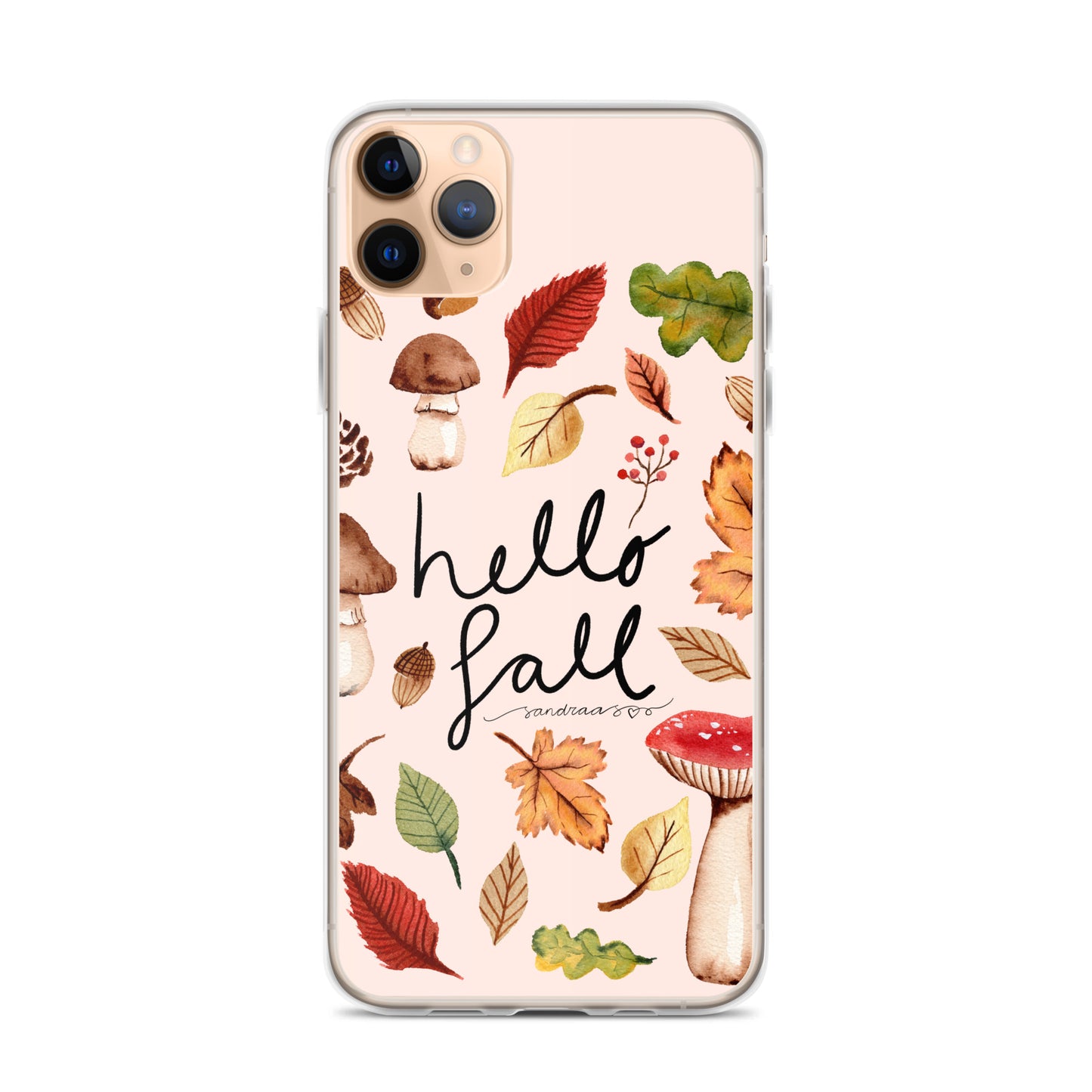Clear iPhone® Case – Hello Fall 🍂📱 - iPhone Case - SANDRAAS