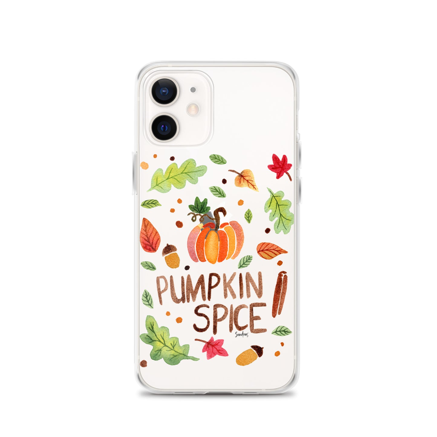 Clear Case for iPhone® - Pumpkin Spice 🎃🍂 - iPhone Case - SANDRAAS