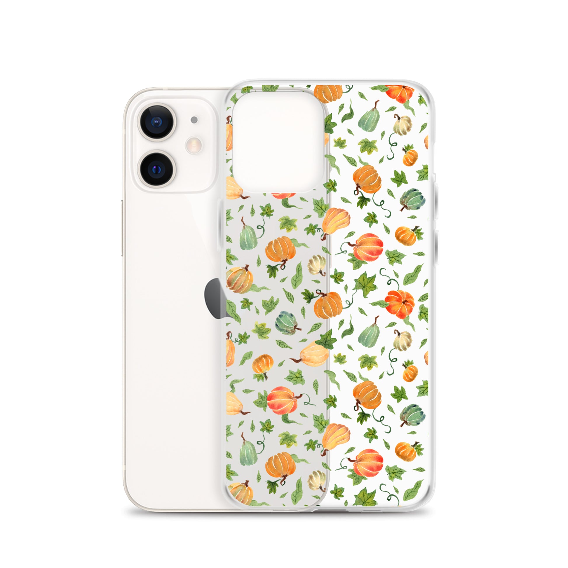 Clear Case for iPhone® - Pumpkins Pattern 🎃🍂 - iPhone Case - SANDRAAS