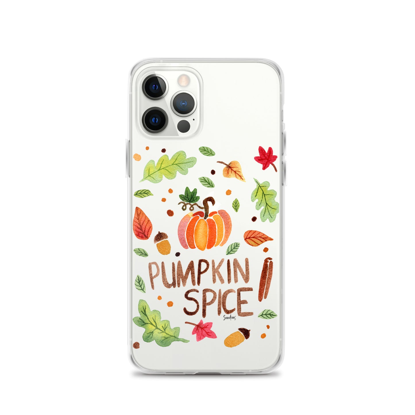 Clear Case for iPhone® - Pumpkin Spice 🎃🍂 - iPhone Case - SANDRAAS