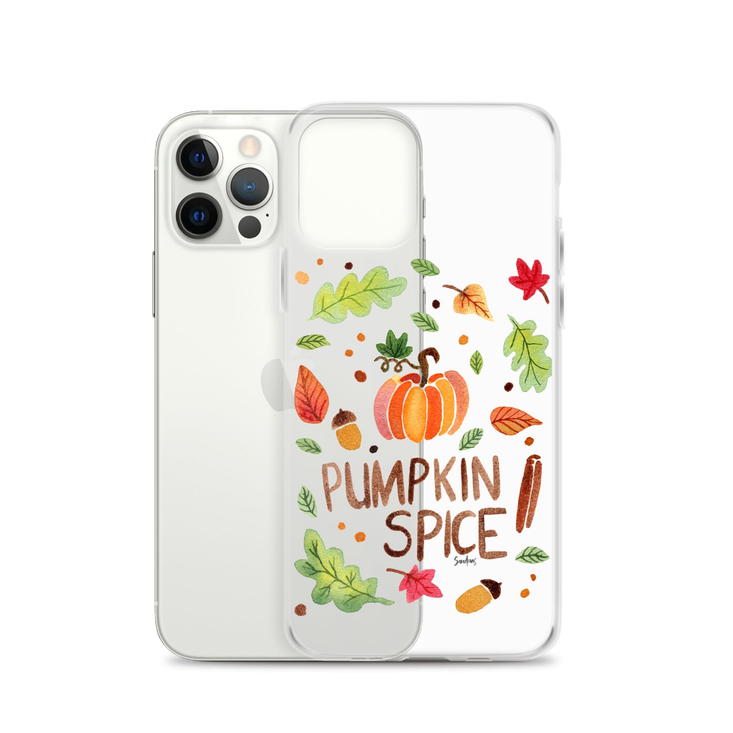 Clear Case for iPhone® - Pumpkin Spice 🎃🍂 - iPhone Case - SANDRAAS