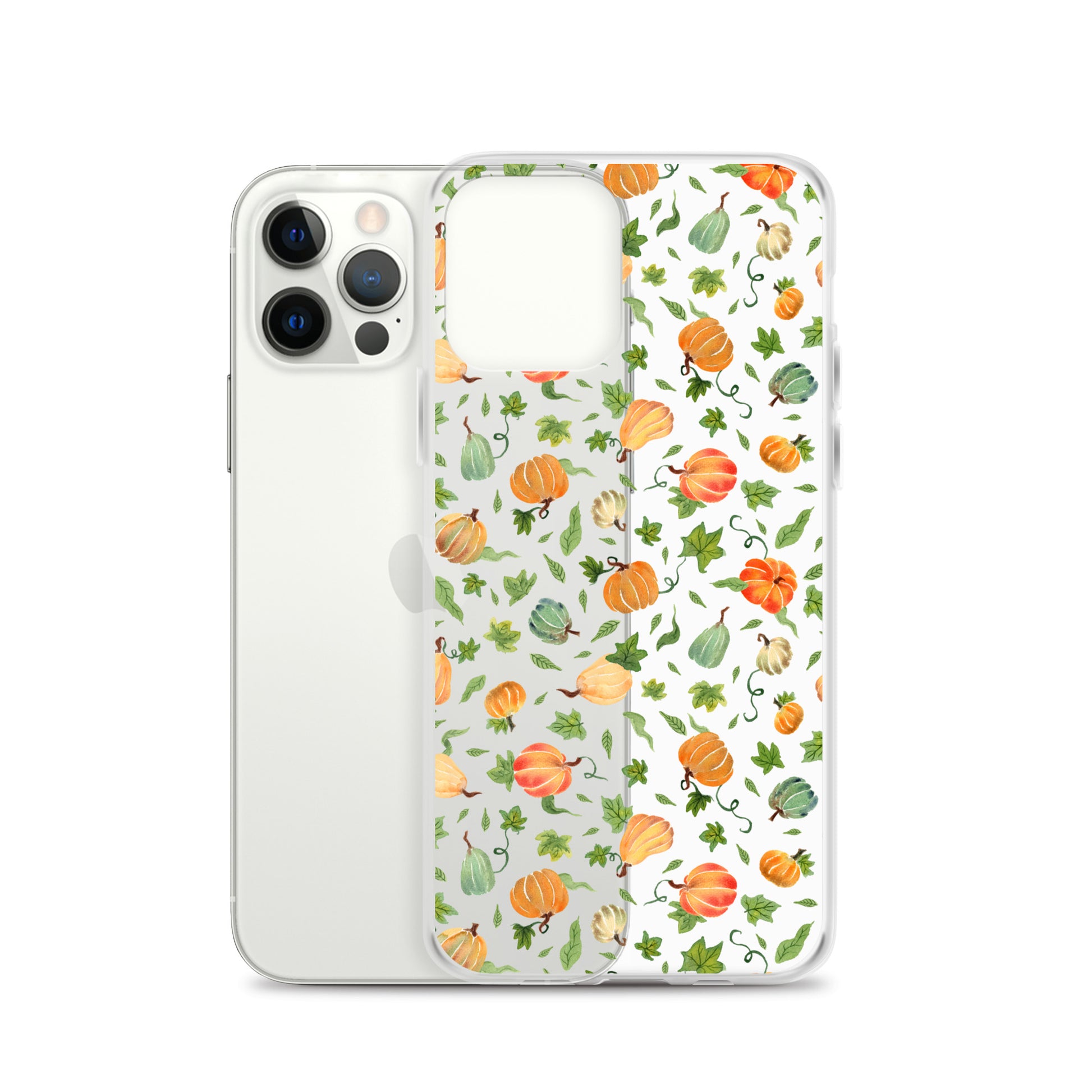 Clear Case for iPhone® - Pumpkins Pattern 🎃🍂 - iPhone Case - SANDRAAS
