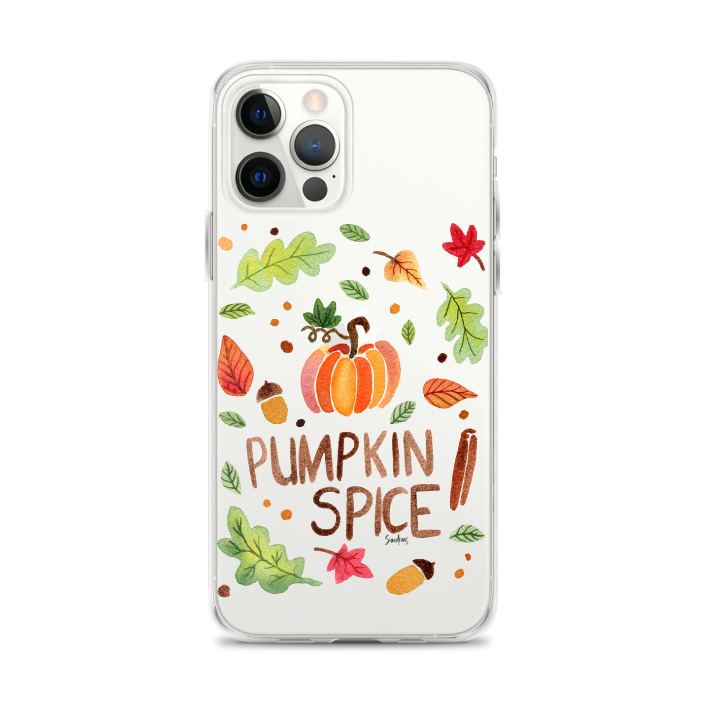 Clear Case for iPhone® - Pumpkin Spice 🎃🍂 - iPhone Case - SANDRAAS